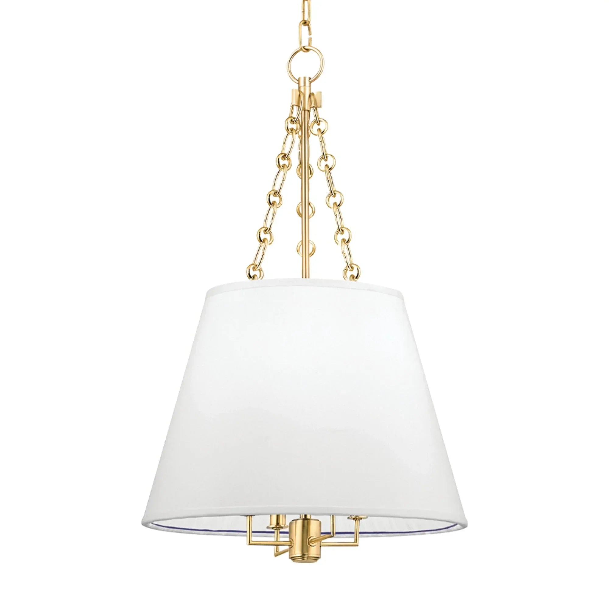 Burdett 24" 4-Light Pendant, Aged Brass Finish