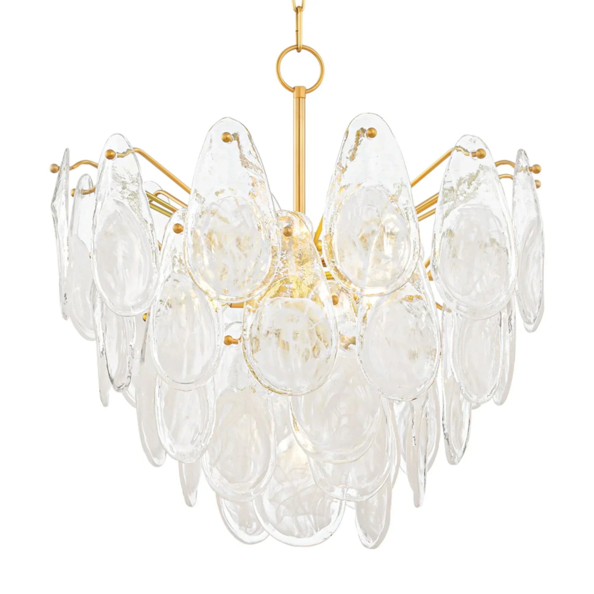 Darcia 24" 7-Light Chandelier, Aged Brass Finish