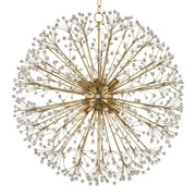 Dunkirk 30" 10-Light Chandelier, Aged Brass Finish