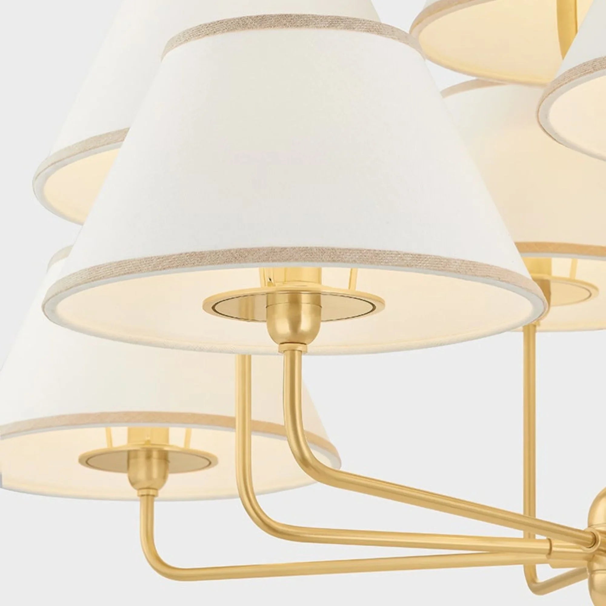 Durland 41" 9-Light Chandelier, Aged Brass Finish