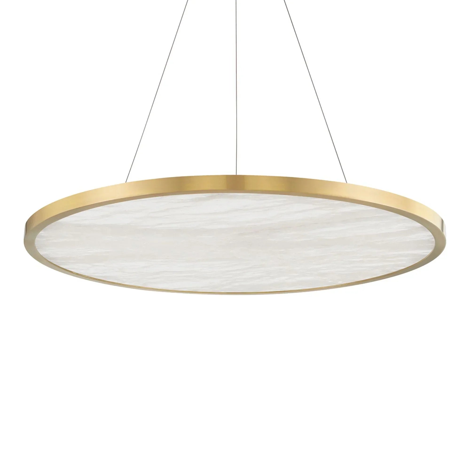 Eastport 36" LED Chandelier, Aged Brass Finish