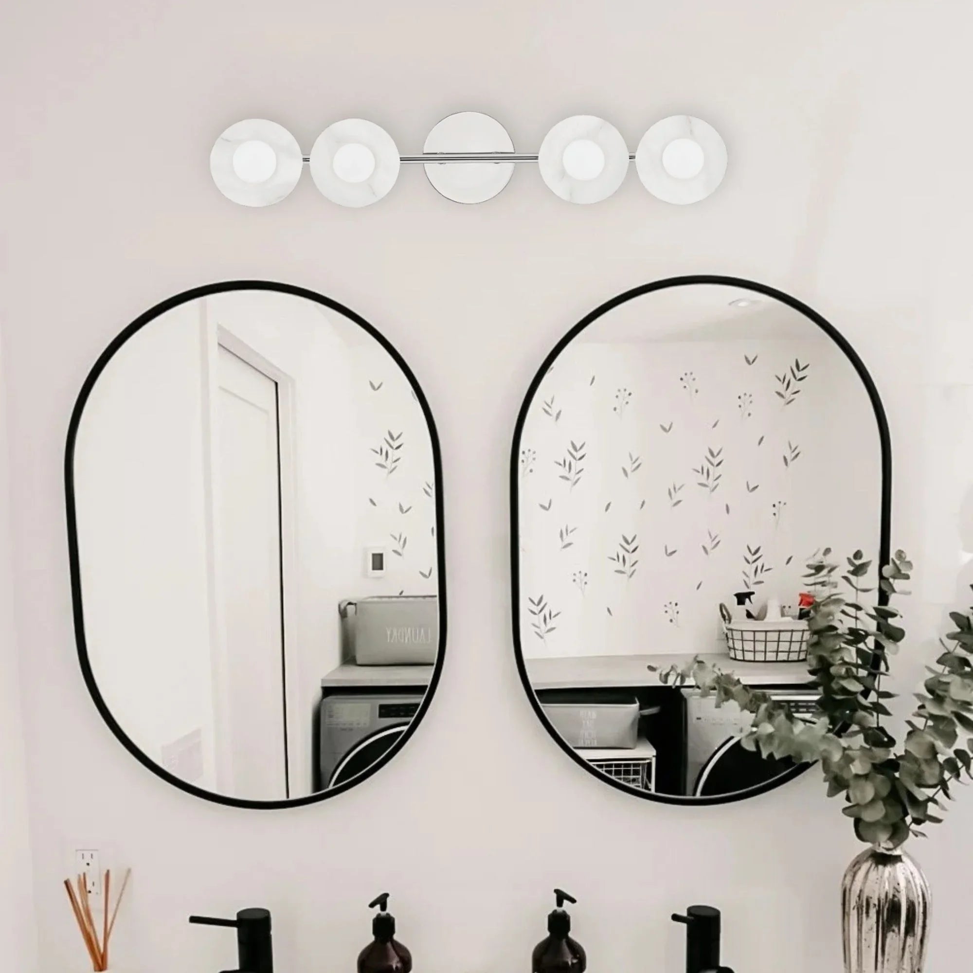 Elmont 25" 4-Light Bath and Vanity Light, Polished Nickel Finish