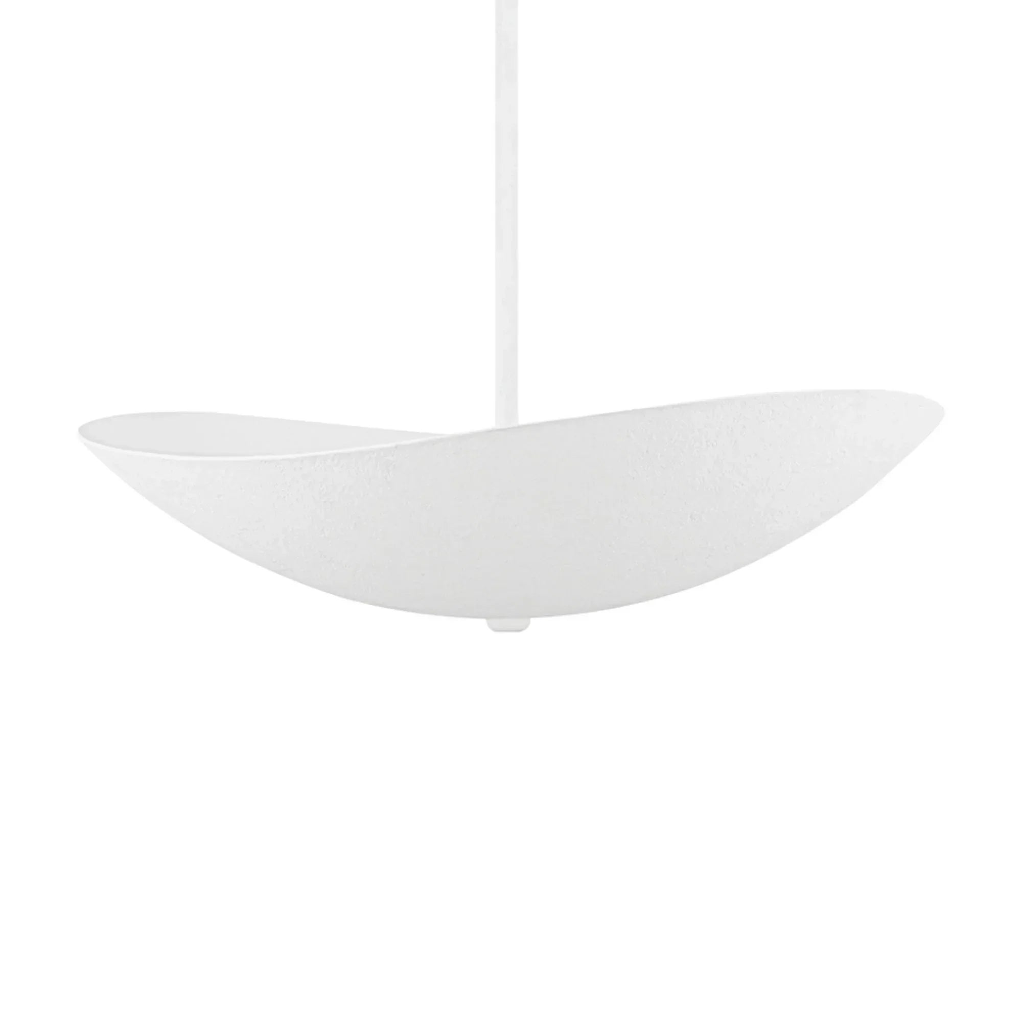 Fabius 24" Pendant, White Plaster Finish