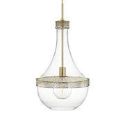 Hagen 14" Pendant, Aged Brass Finish