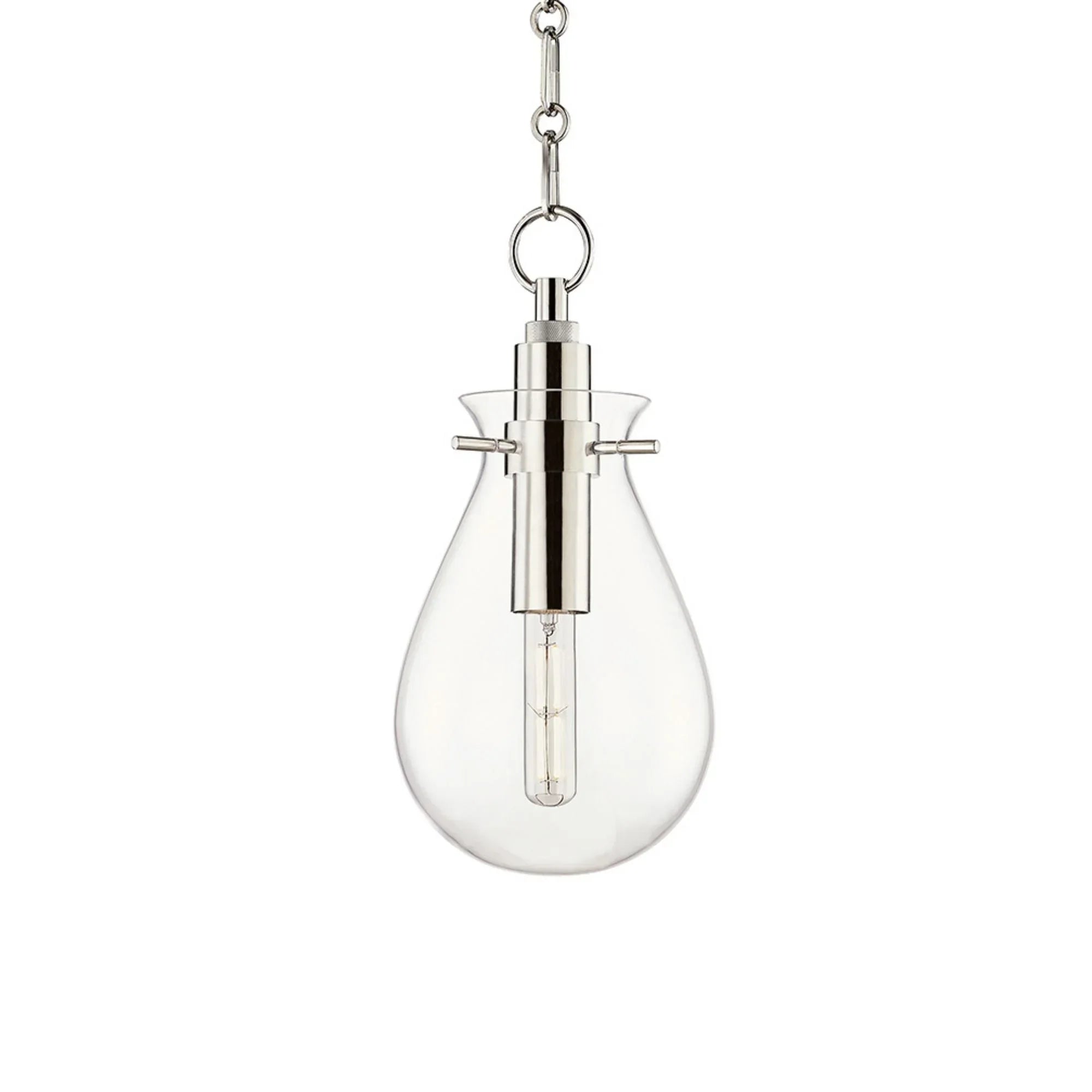 Ivy 15" Pendant, Polished Nickel Finish