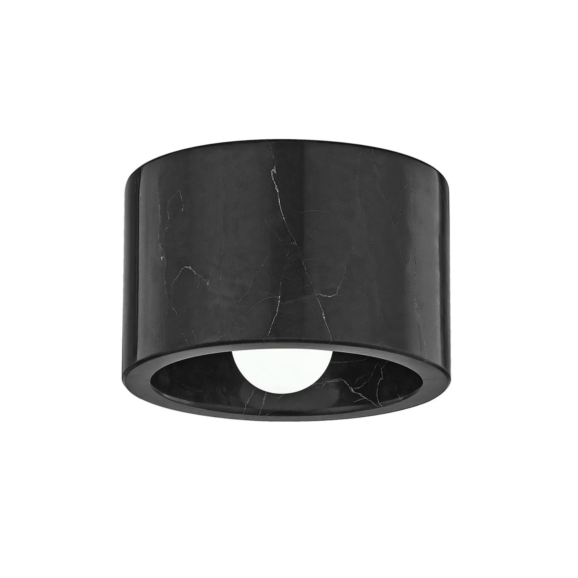 Loris 6" Flush Mount, Black Finish