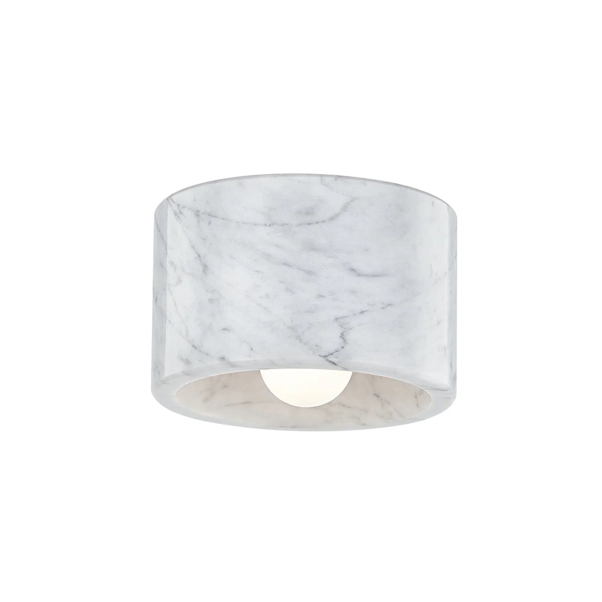 Loris 7" Flush Mount, Polished Nickel Finish