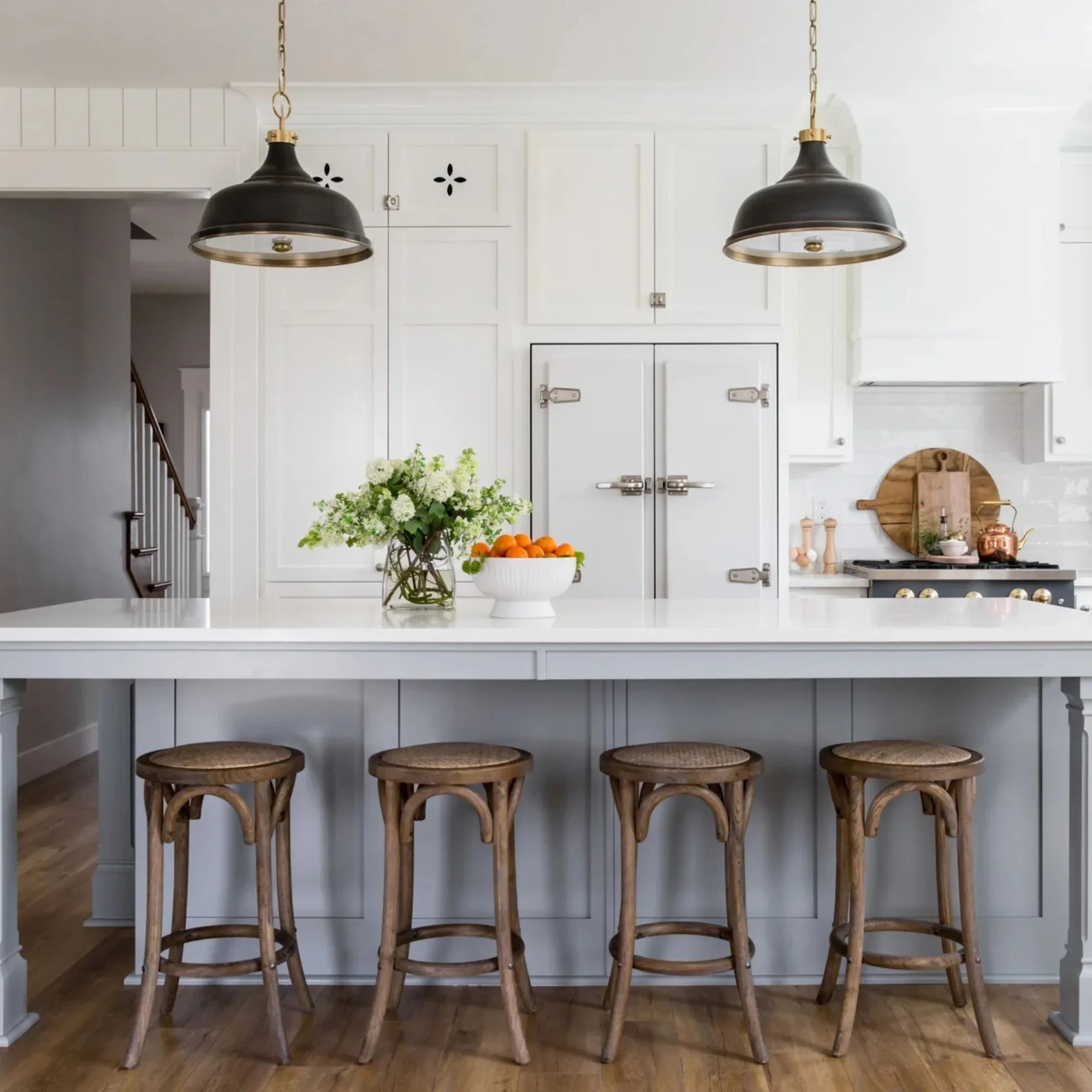 Metal No.1 18" 3-Light Pendant, Aged/Antique Distressed Bronze Finish