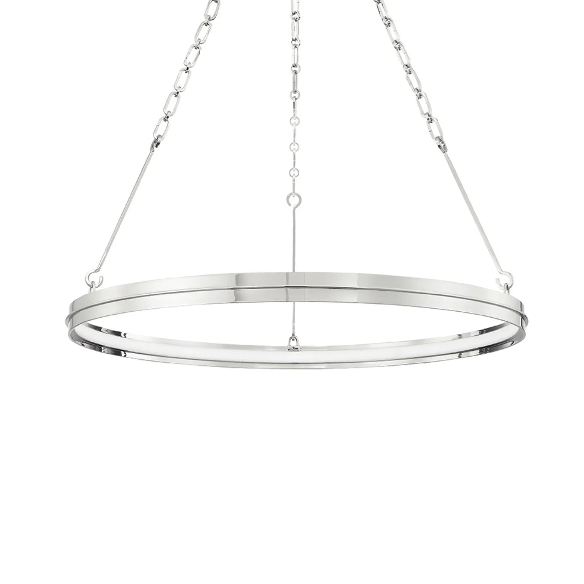 Rosendale 28" LED Chandelier, Polished Nickel Finish