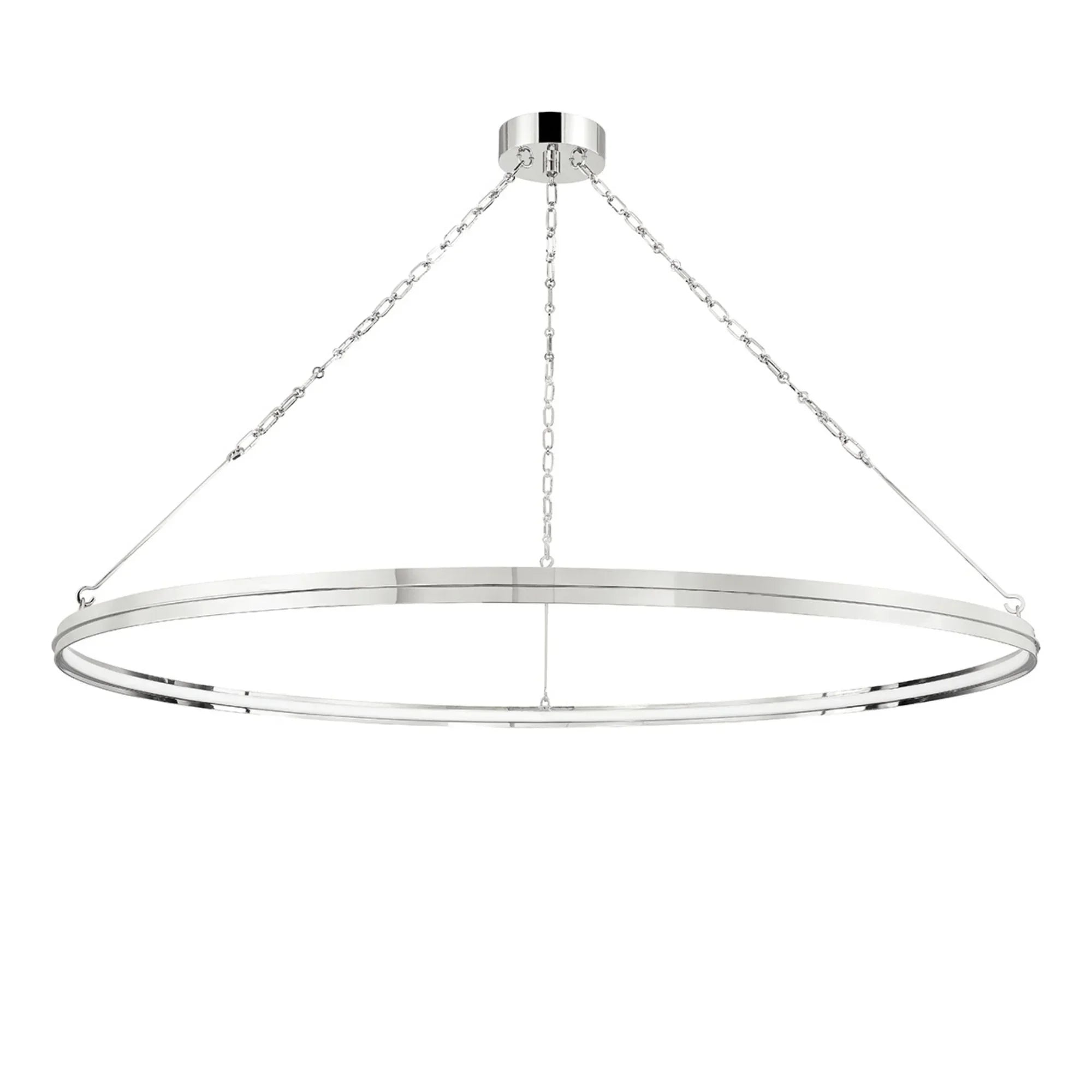 Rosendale 56" LED Chandelier, Polished Nickel Finish