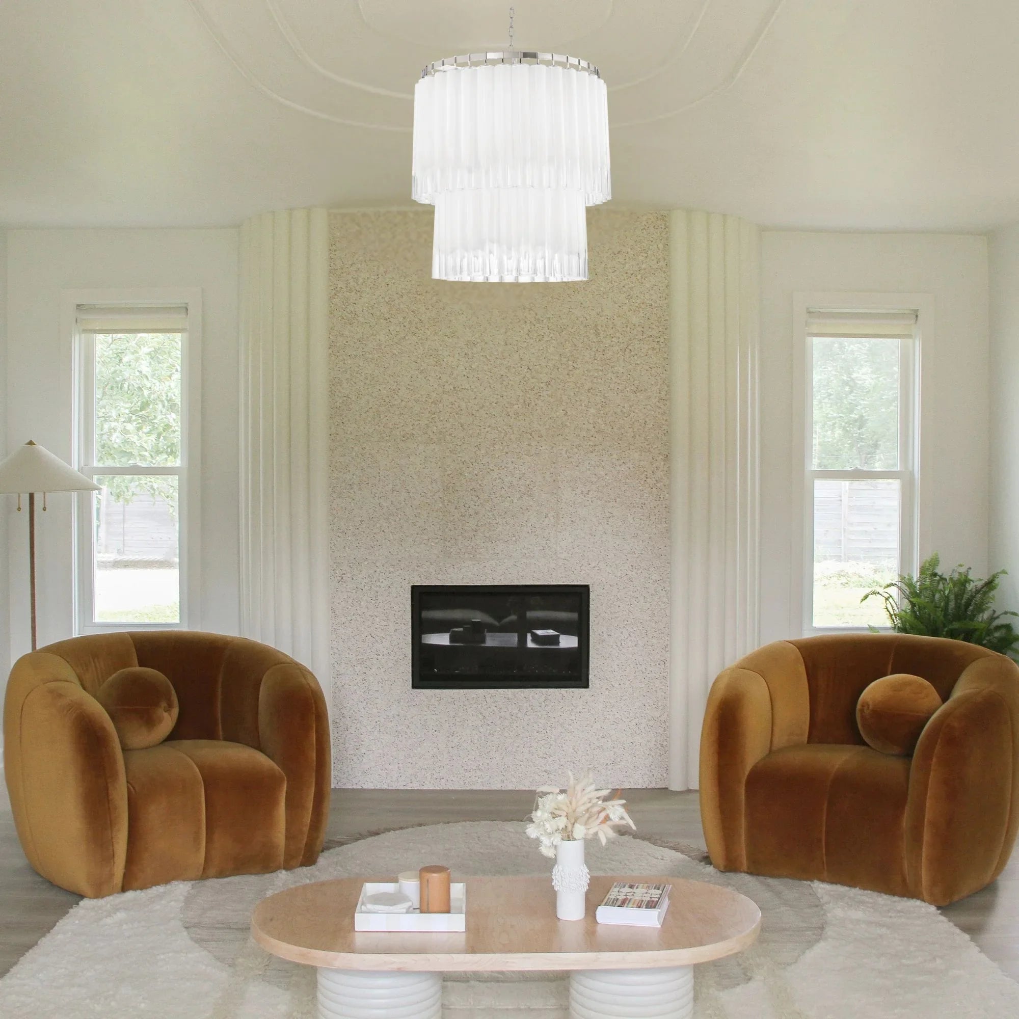 Tyrell 37" 13-Light Chandelier, Polished Nickel Finish