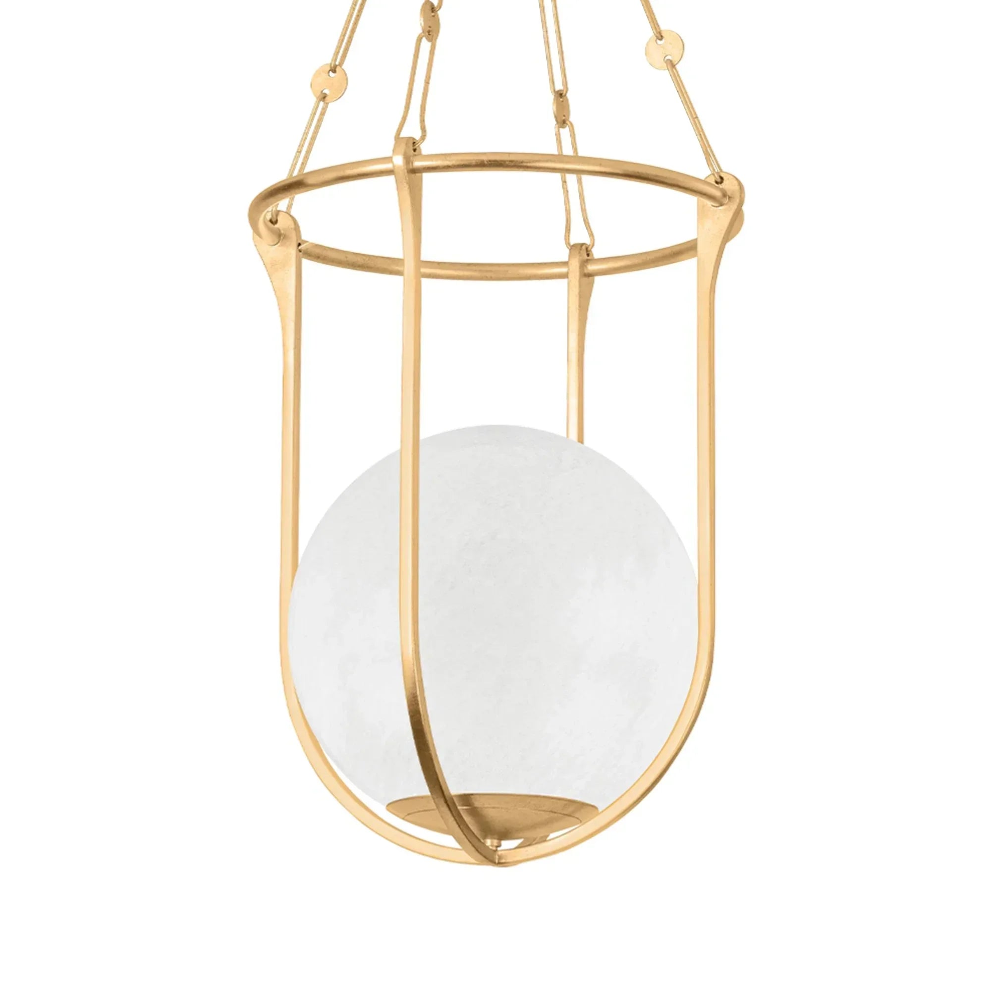 Verbank 23" Lantern, Vintage Gold Leaf Finish