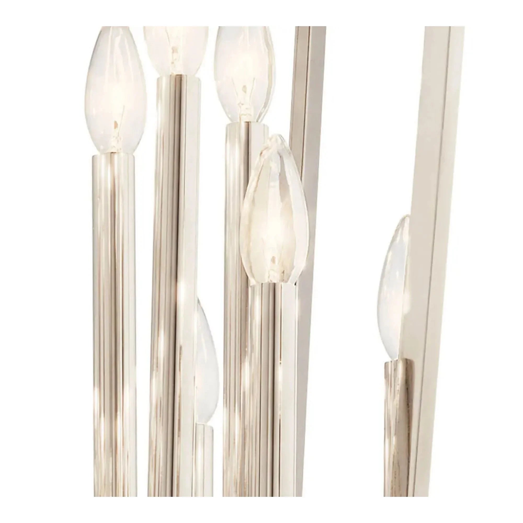 Abbotswell 30" 12-Light Foyer Chandelier, Polished Nickel Finish - Bees Lighting