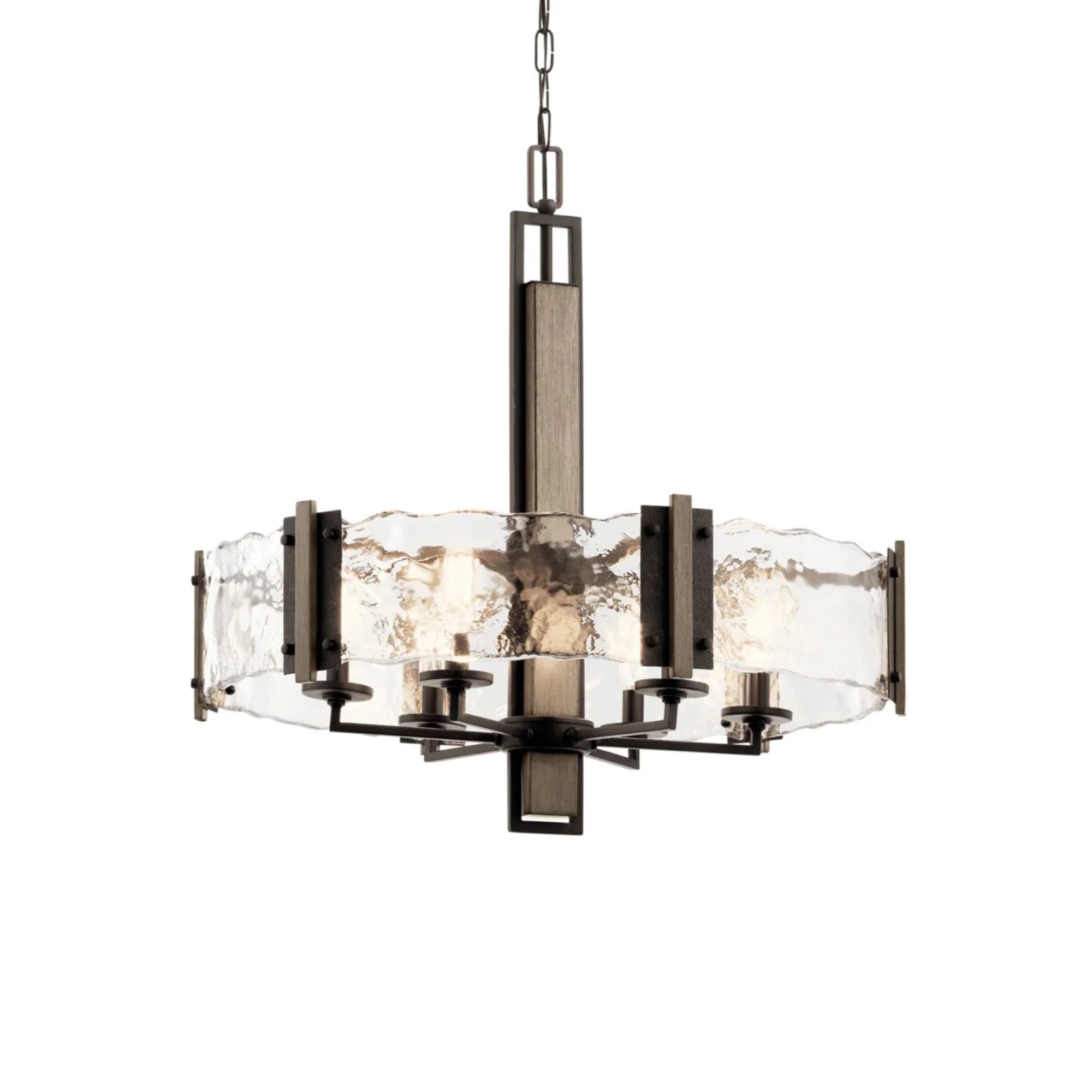 Aberdeen 28" 6-Light Chandelier, Olde Bronze Finish