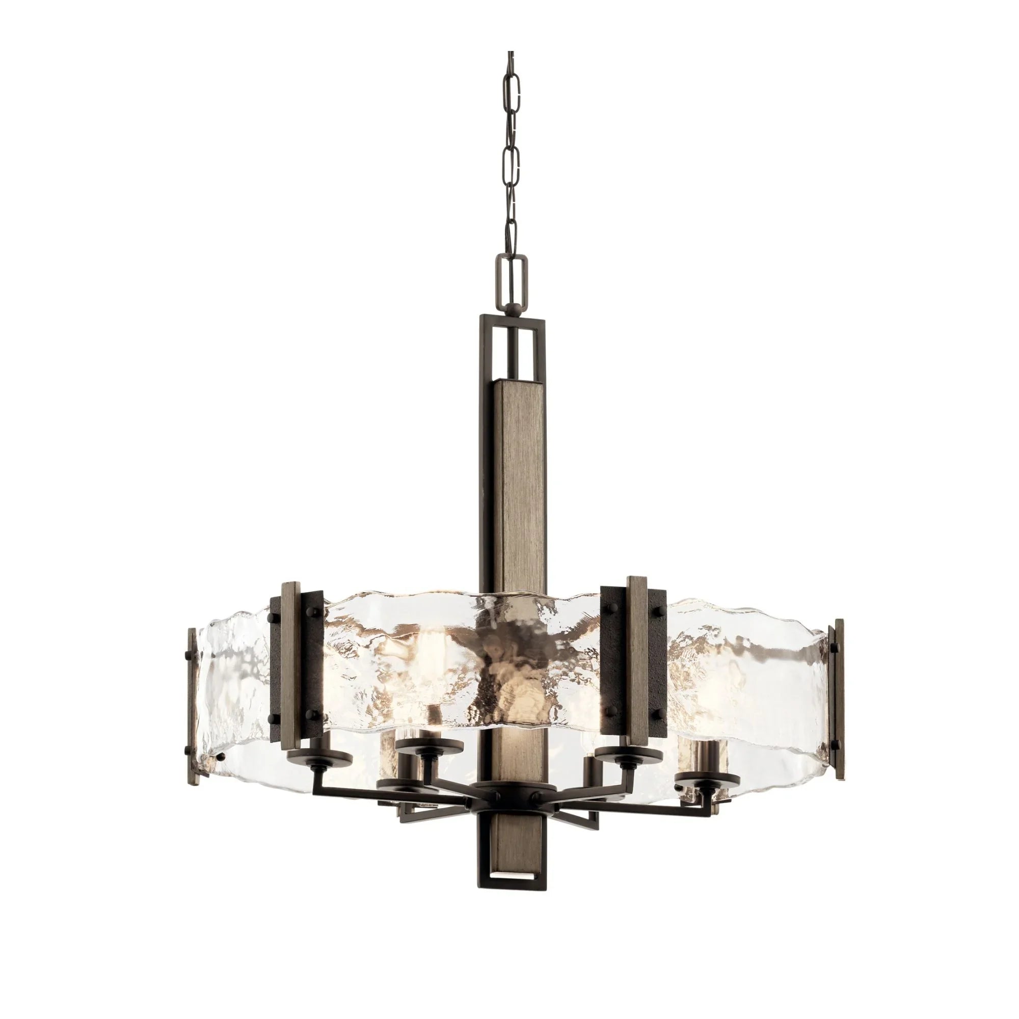 Aberdeen 28" 6-Light Chandelier, Olde Bronze Finish - Bees Lighting