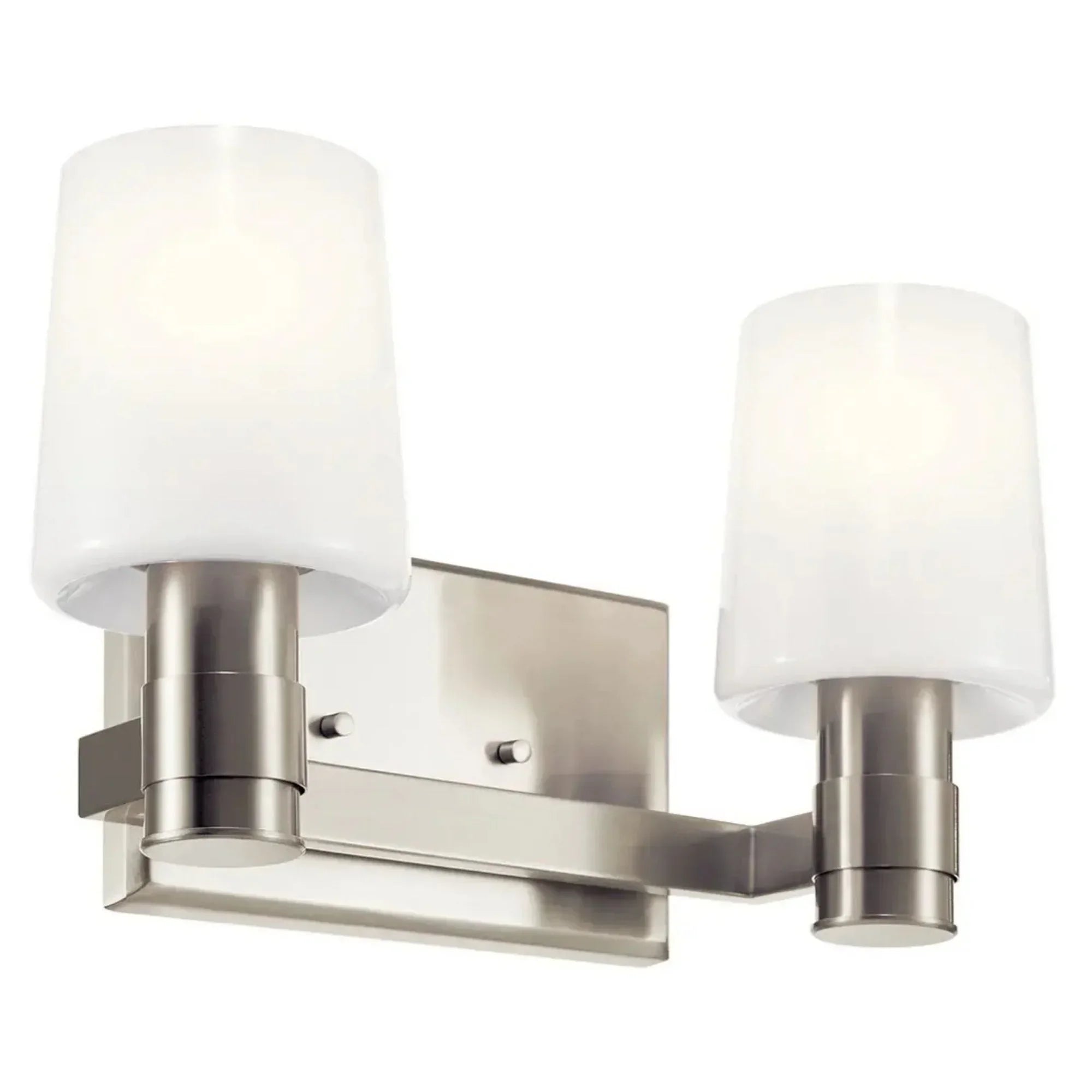 Adani 15" 2-Light Vanity Light, Brushed Nickel Finish