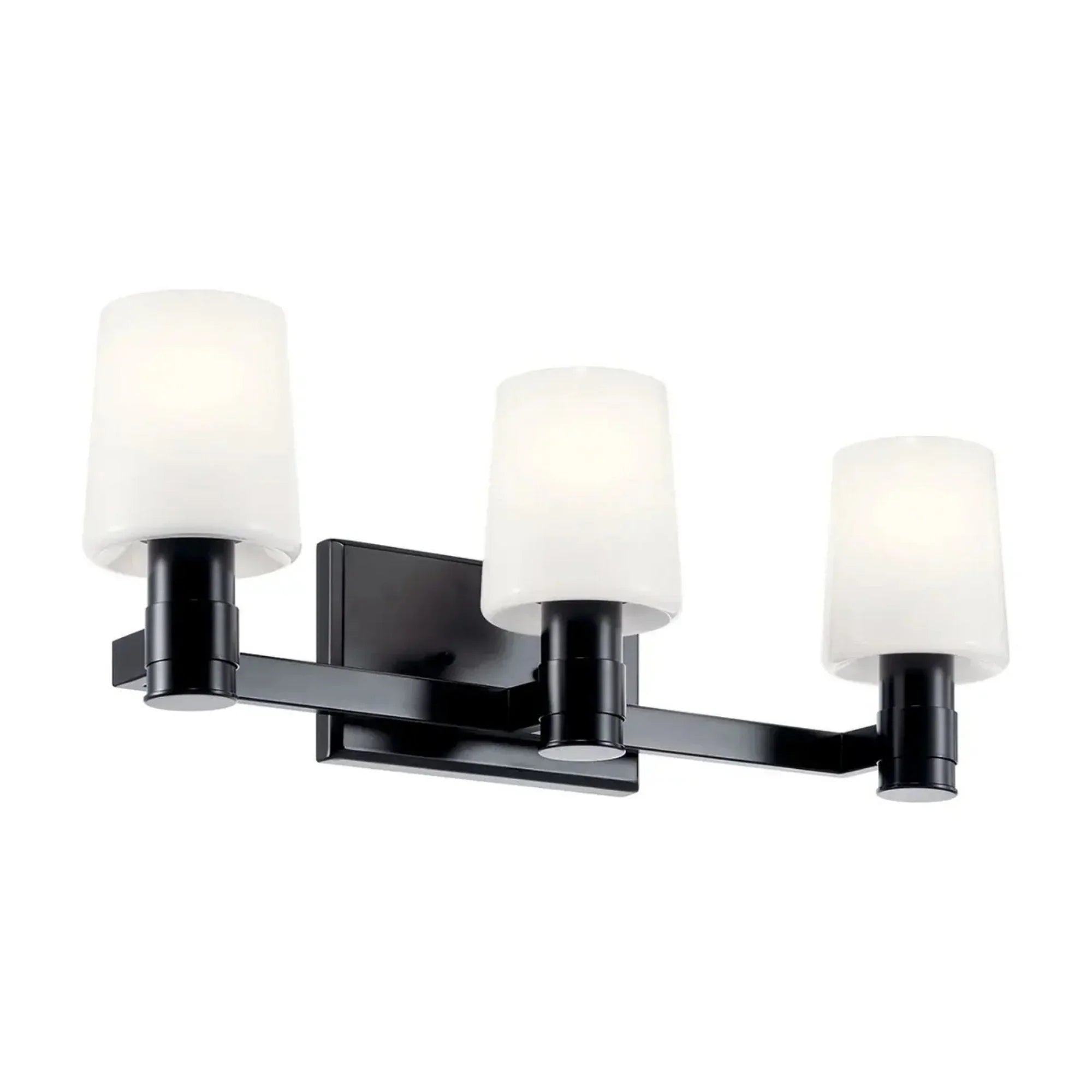 Adani 24" 3-Light Vanity Light, Black Finish