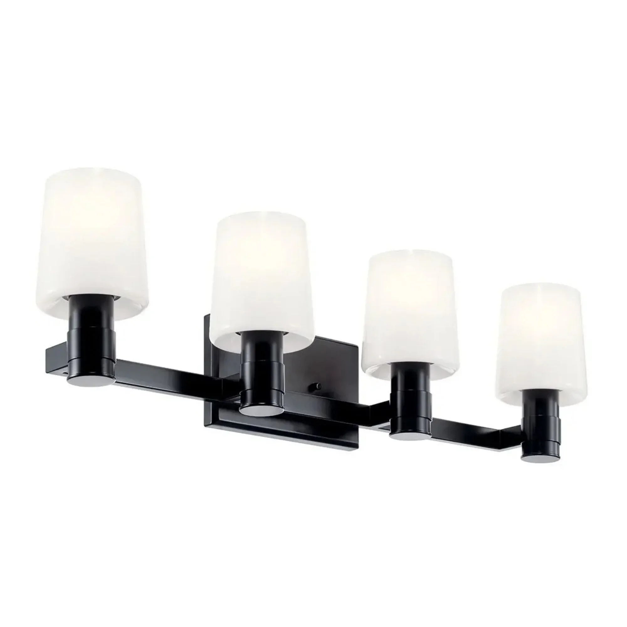 Adani 30" 4-Light Vanity Light, Black Finish