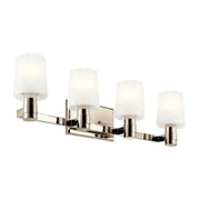 Adani 30" 4-Light Vanity Light, Polished Nickel Finish