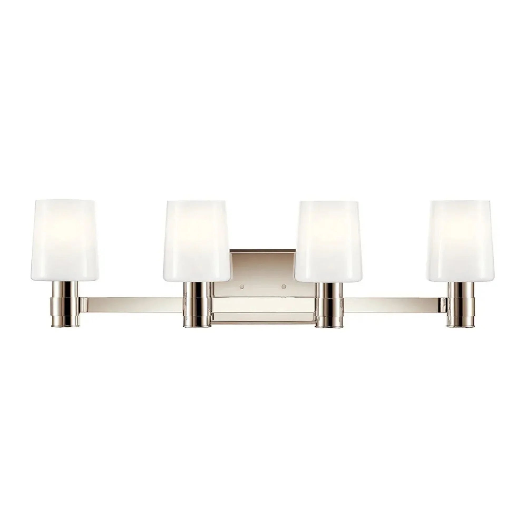 Adani 30" 4-Light Vanity Light, Polished Nickel Finish