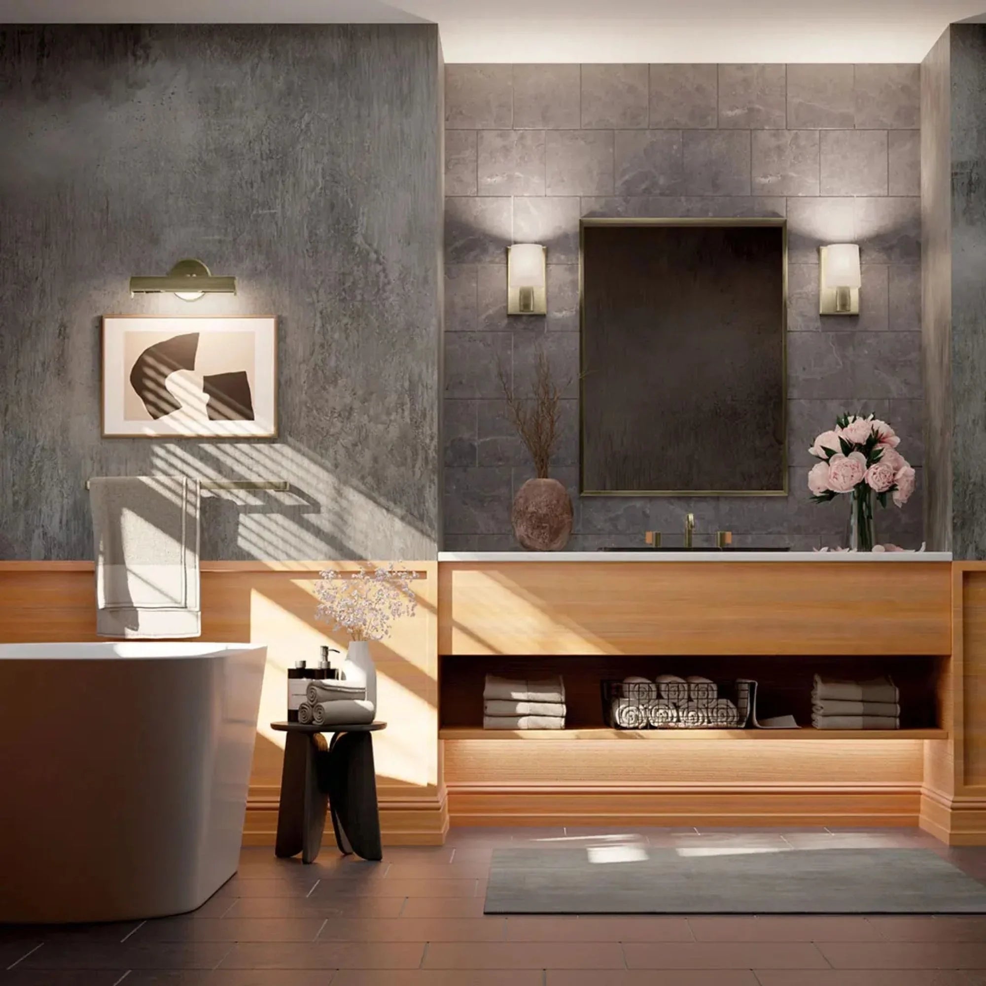 Adani 5" Wall Sconce, Champagne Bronze Finish