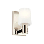 Adani 5" Wall Sconce, Polished Nickel Finish