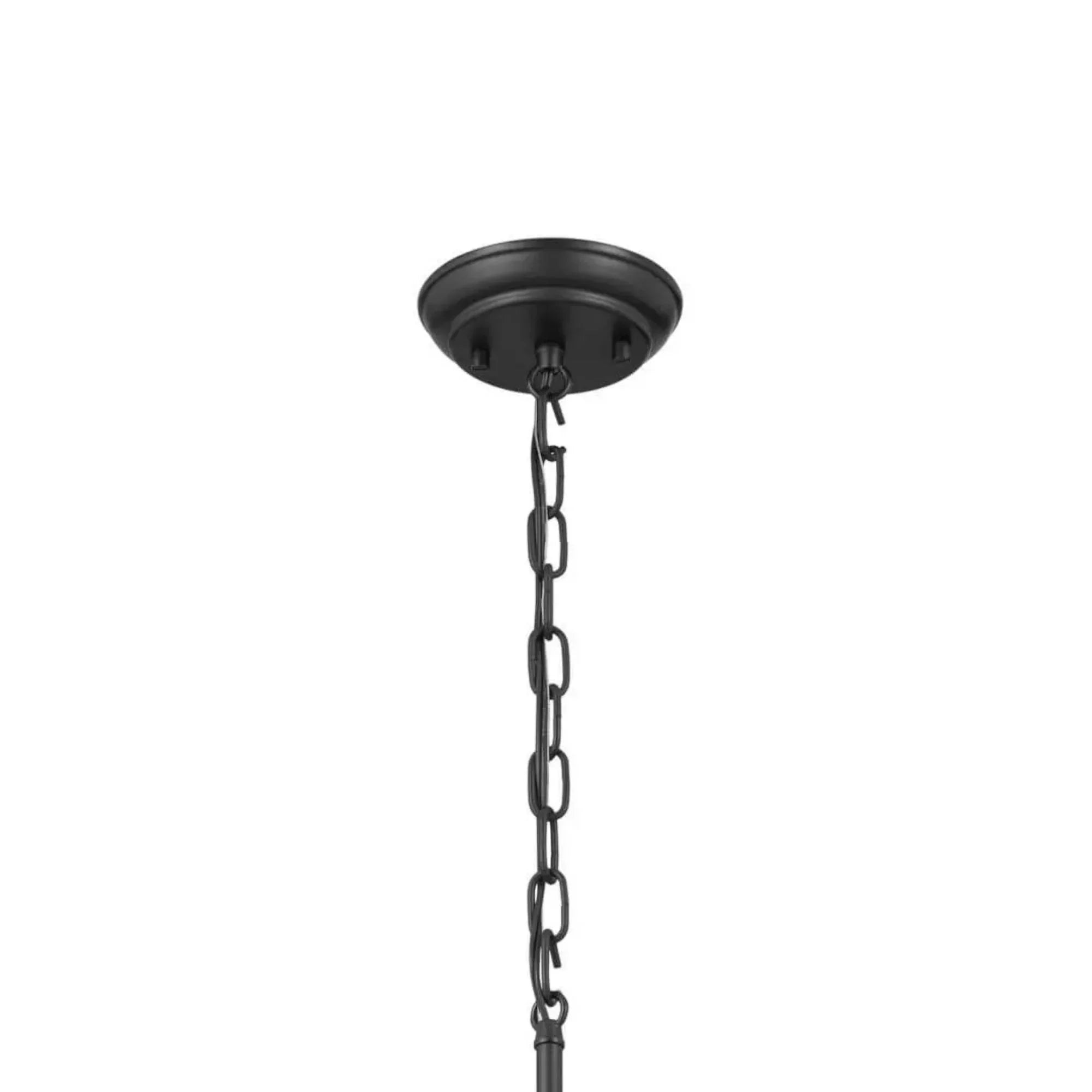 Adeena 27" 6-Light Chandelier, Black Finish - Bees Lighting