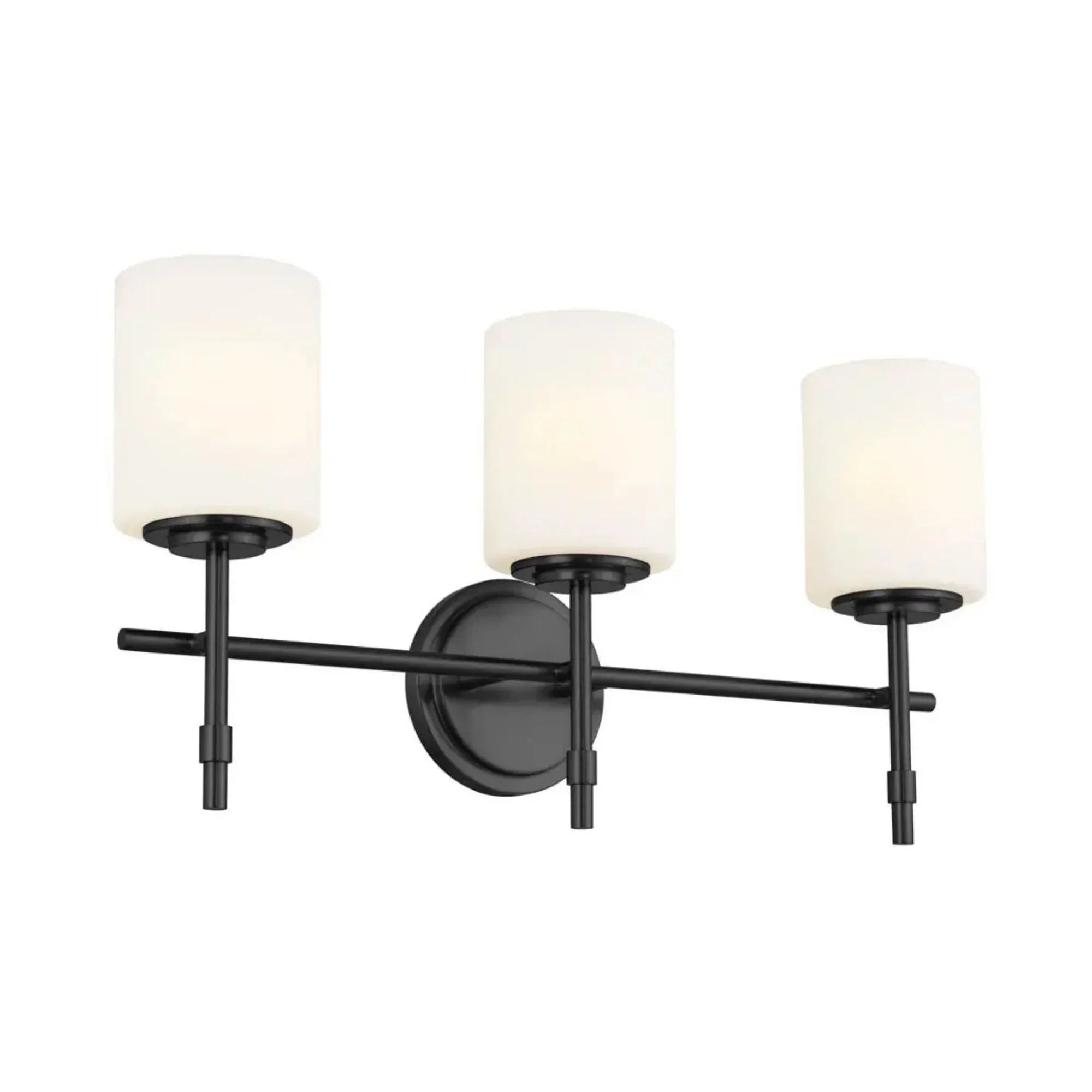 Ali 23" 3-Light Bath Vanity Light, Black Finish