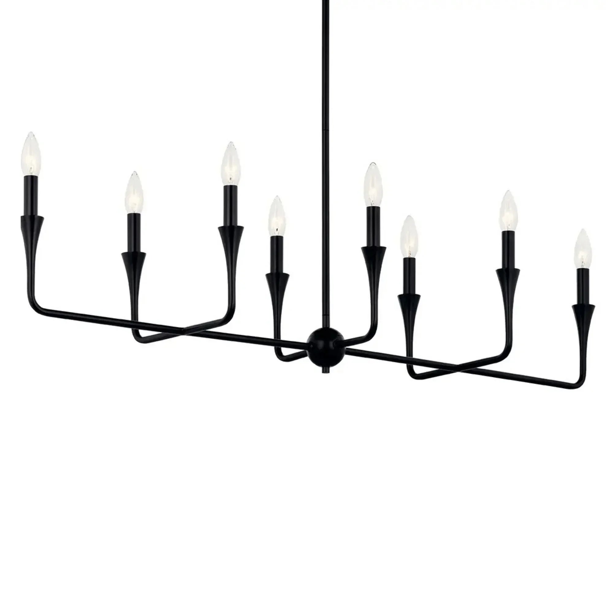 Alvaro 46" 8-Light Linear Chandelier - Bees Lighting