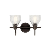 Avery 15" 2-Light Bath Vanity Light, Olde Bronze Finish
