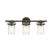 Brinley 24" 3-Light Bath Vanity Light, Olde Bronze Finish