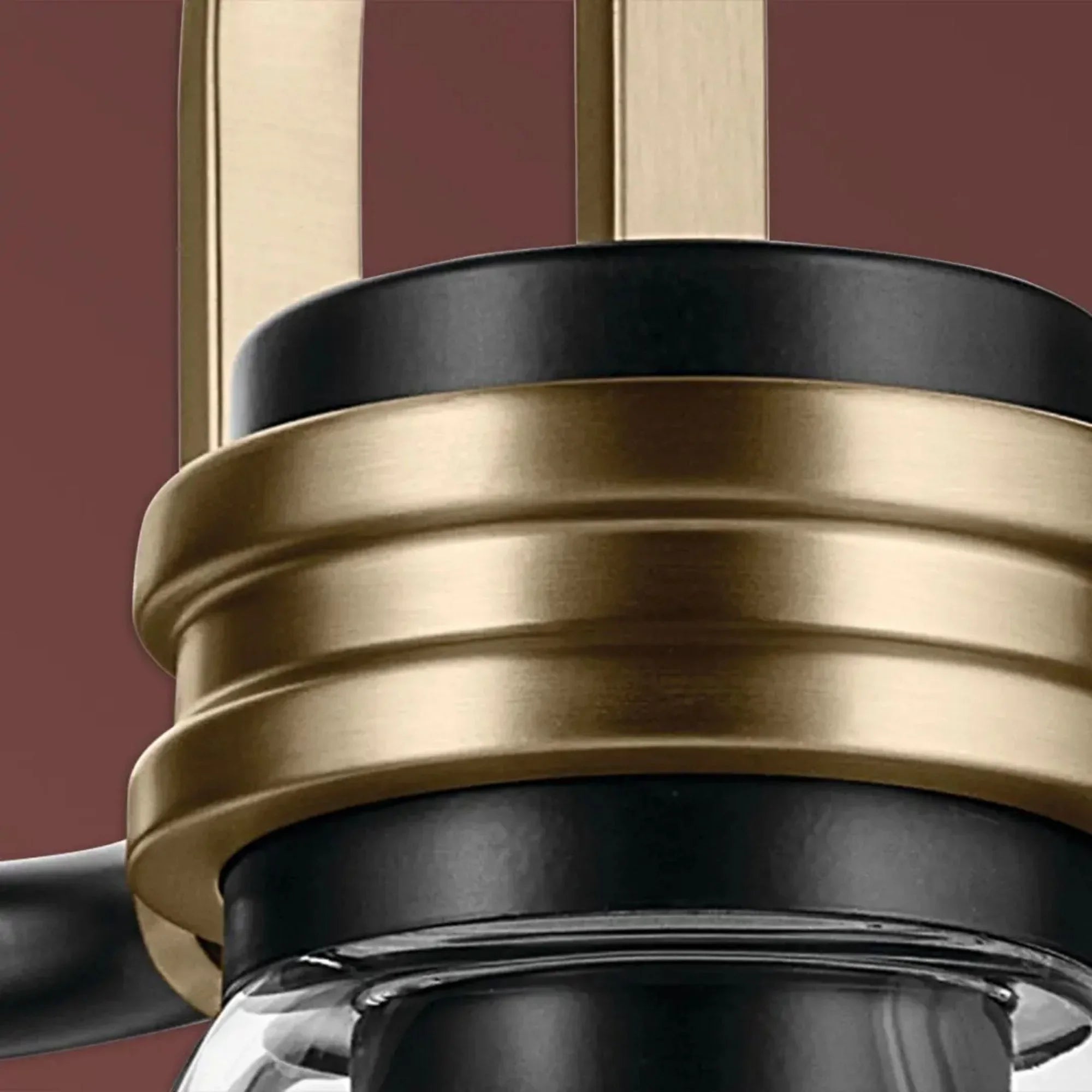 Farum 26" 3-Light Bath Vanity Light, Black Finish, Clear Glass