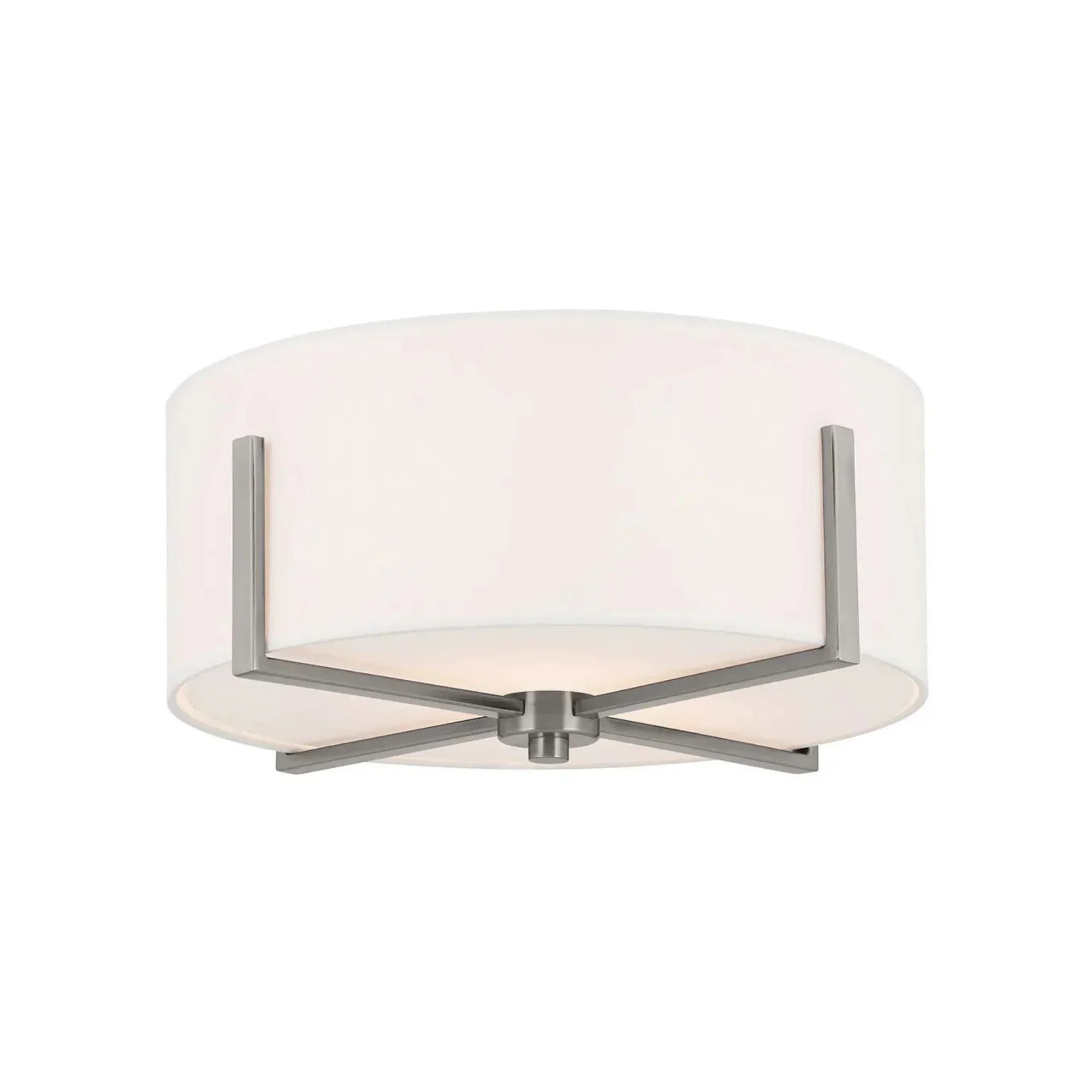 Malen 16" 2-Light Flush Mount, Classic Pewter Finish