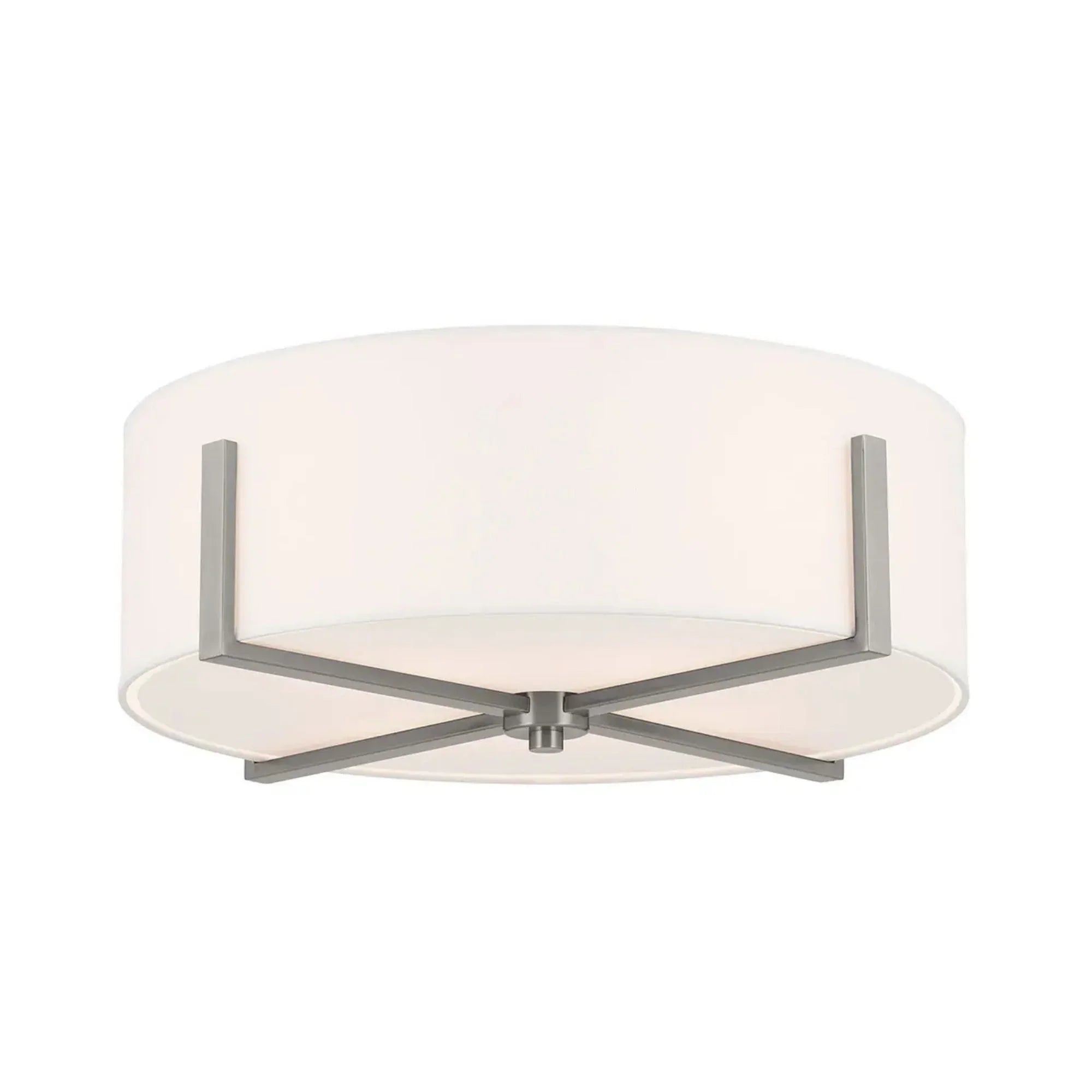 Malen 20" 4-Light Flush Mount, Classic Pewter Finish