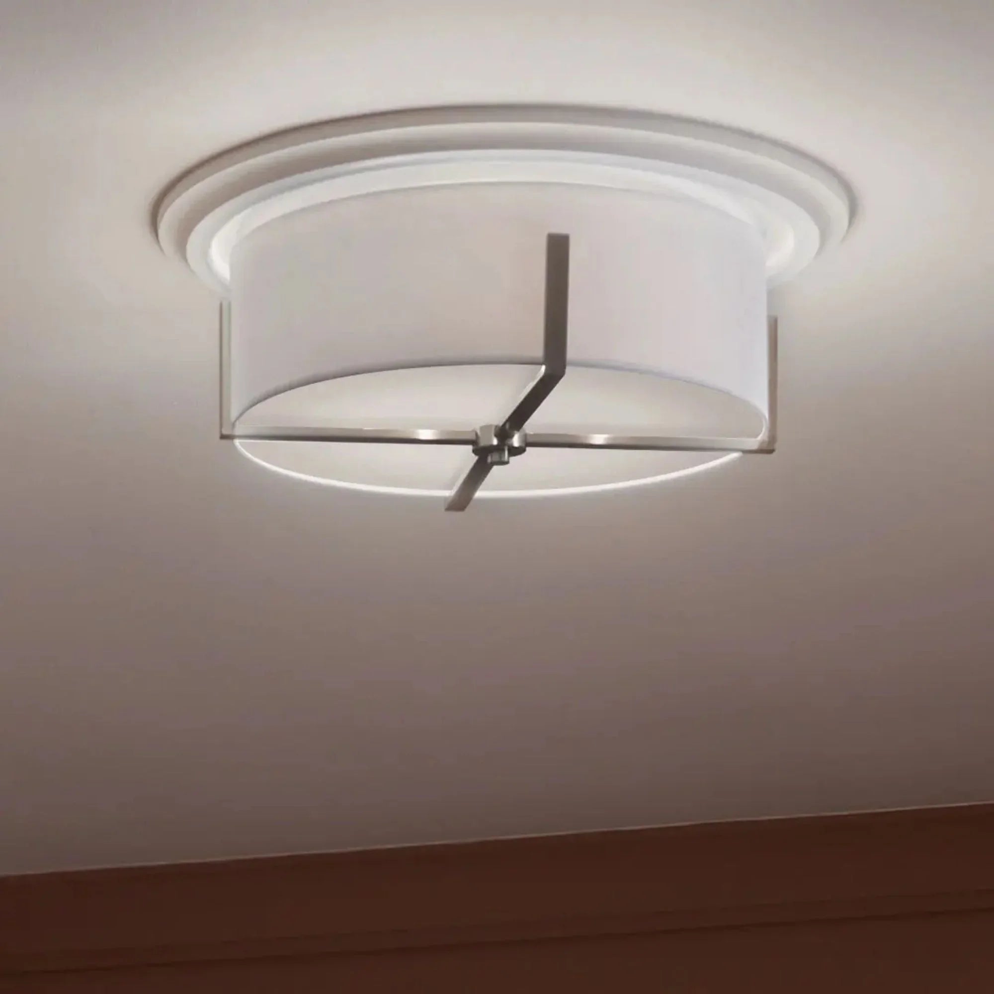 Malen 20" 4-Light Flush Mount, Classic Pewter Finish