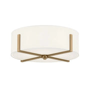 Malen 20" 4-Light Flush Mount, Champagne Bronze Finish