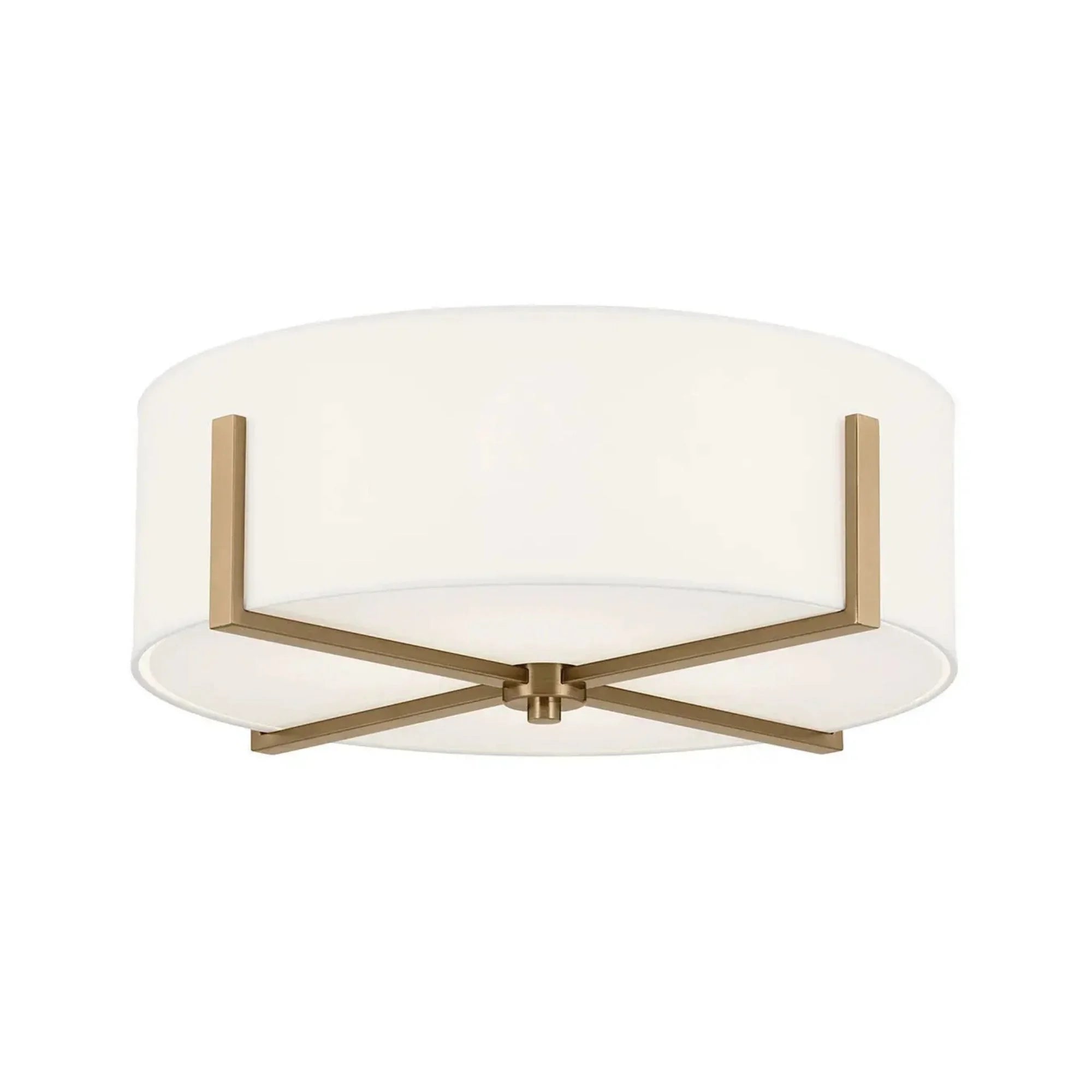 Malen 20" 4-Light Flush Mount, Champagne Bronze Finish