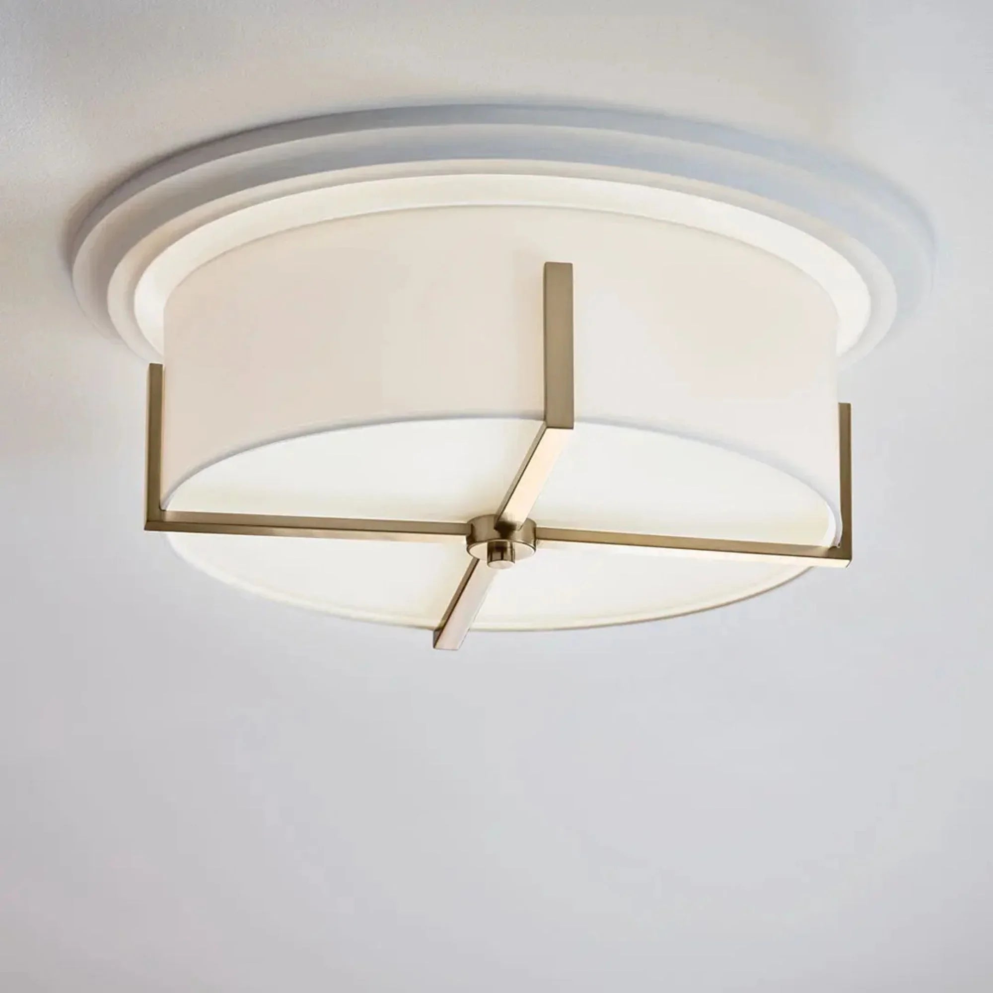 Malen 20" 4-Light Flush Mount, Champagne Bronze Finish