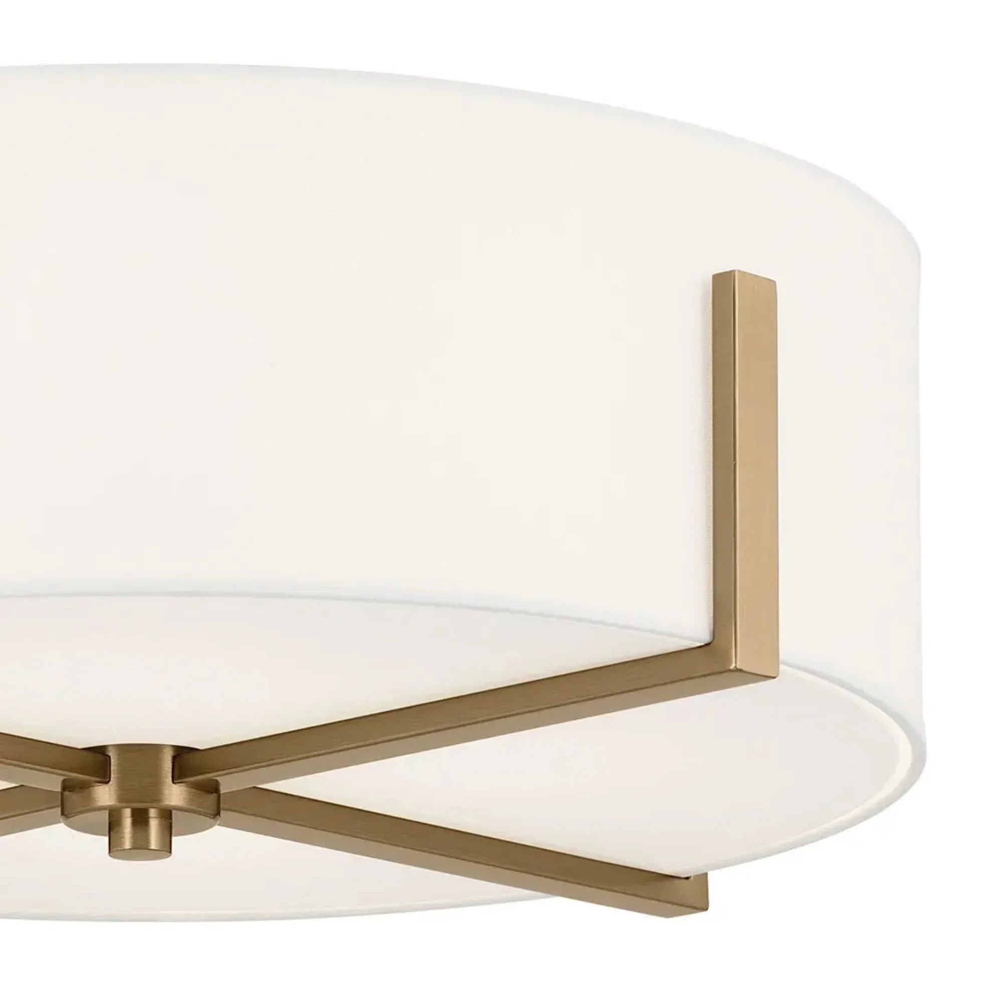 Malen 20" 4-Light Flush Mount, Champagne Bronze Finish