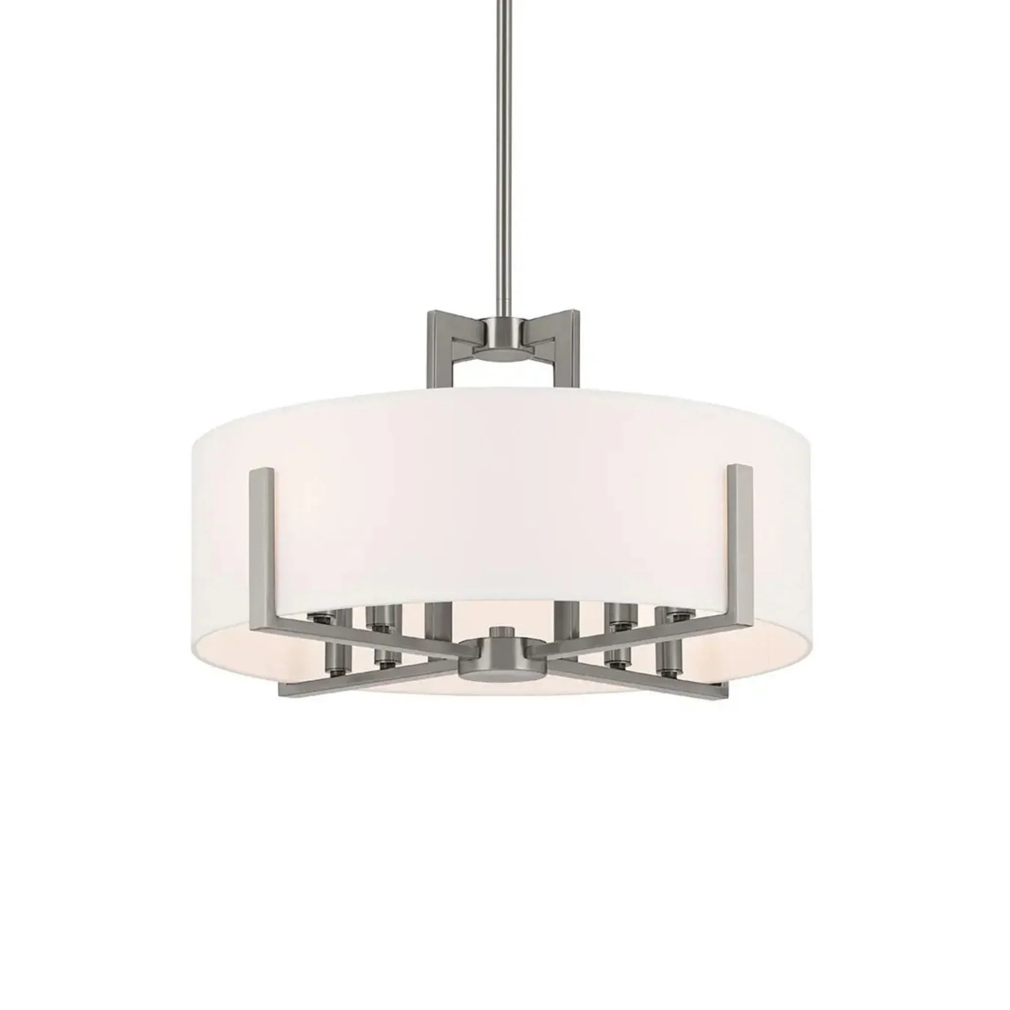 Malen 20" 8-Light Convertible Pendant, Classic Pewter Finish