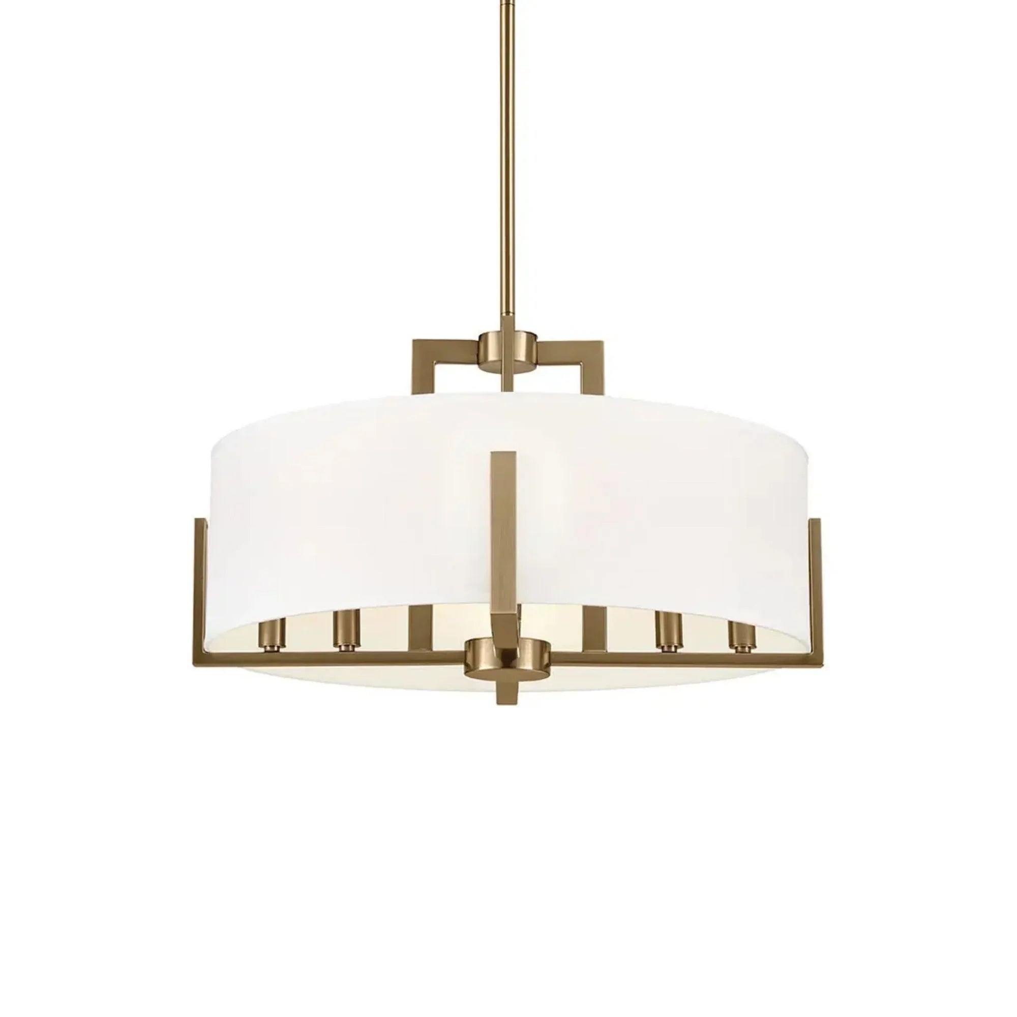 Malen 20" 8-Light Convertible Pendant, Champagne Bronze Finish