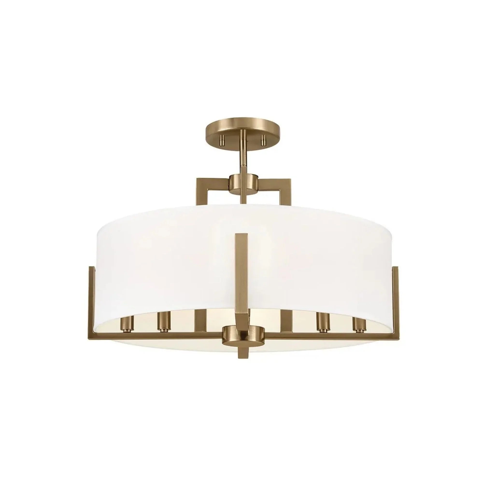 Malen 20" 8-Light Convertible Pendant, Champagne Bronze Finish