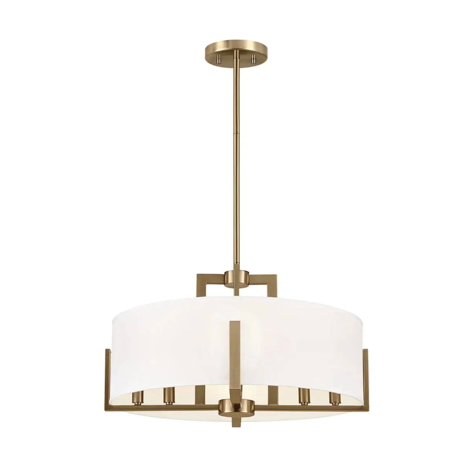 Malen 20" 8-Light Convertible Pendant, Champagne Bronze Finish