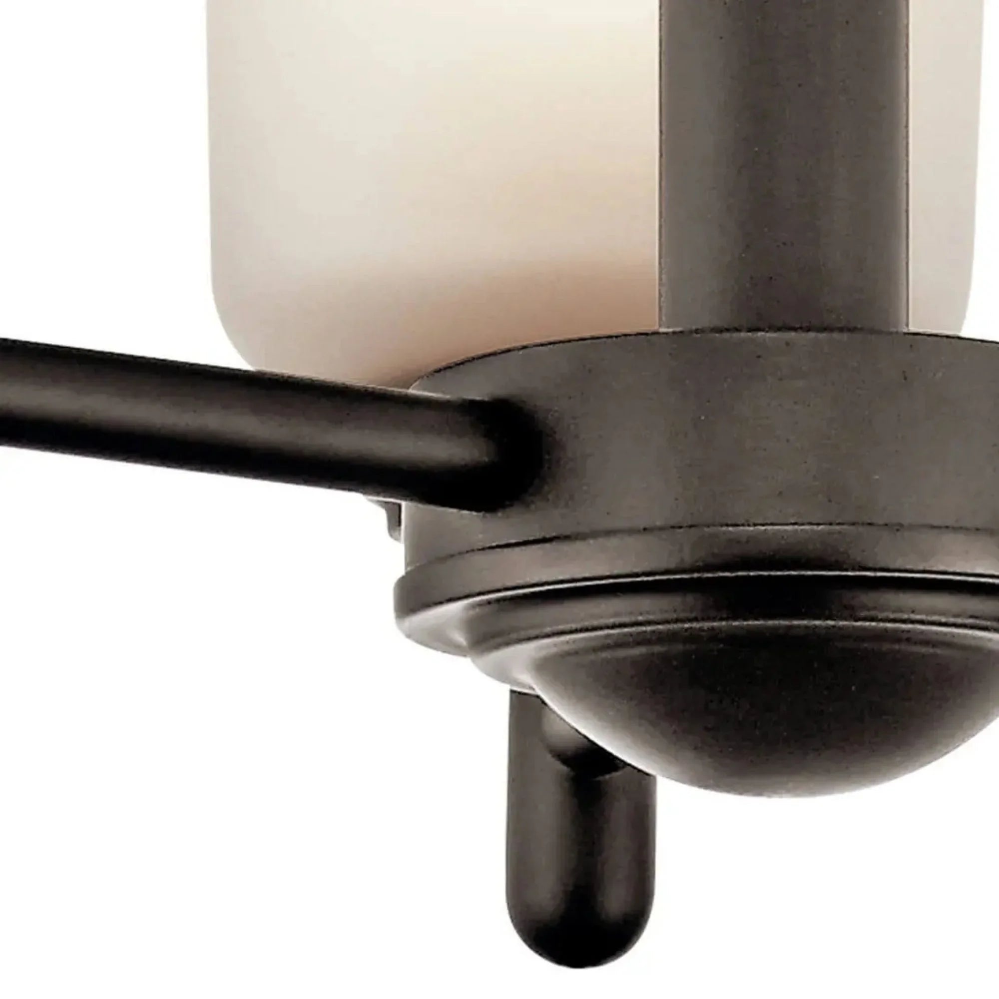 Shailene 18" 3-Light Mini Chandelier, Olde Bronze Finish, Etched Glass
