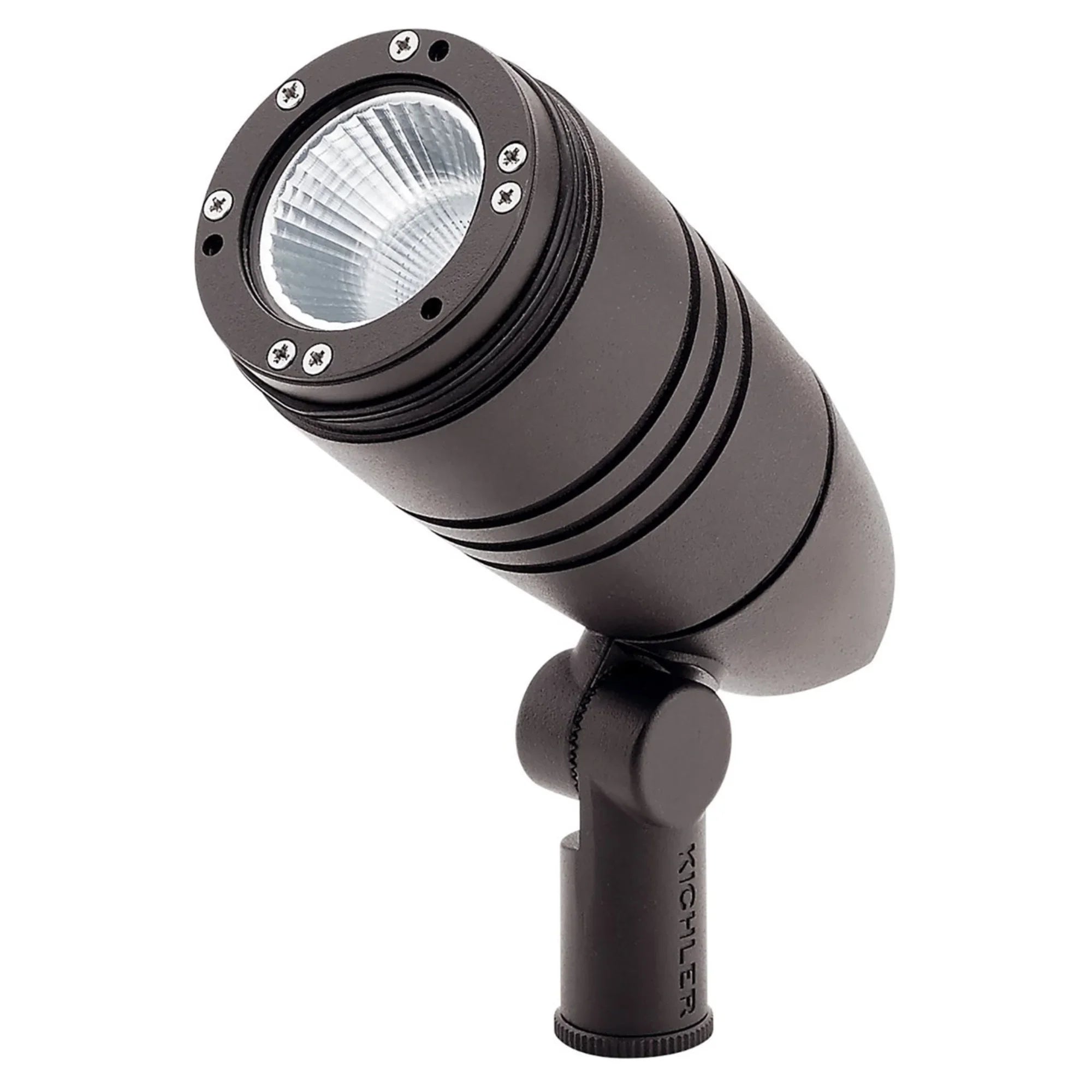 120V LED Integrated 3000K 40 Degree Small Flood Light, Textured Architectural Bronze - Bees Lighting
