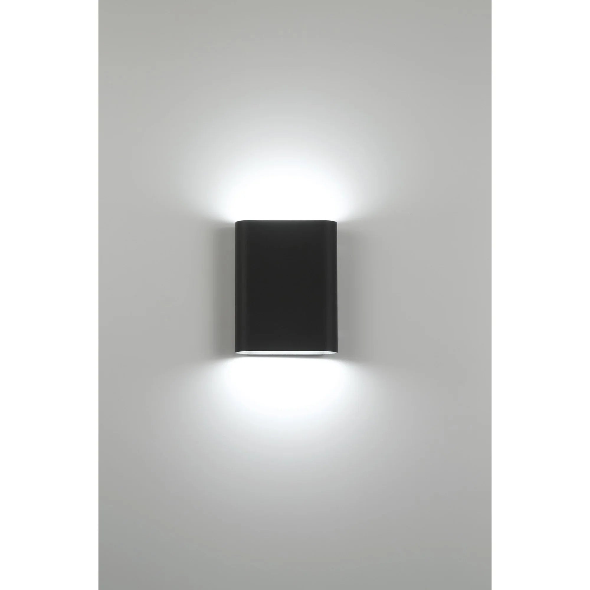 Lux 8" LED Wall Sconce, Black Finish - Bees Lighting