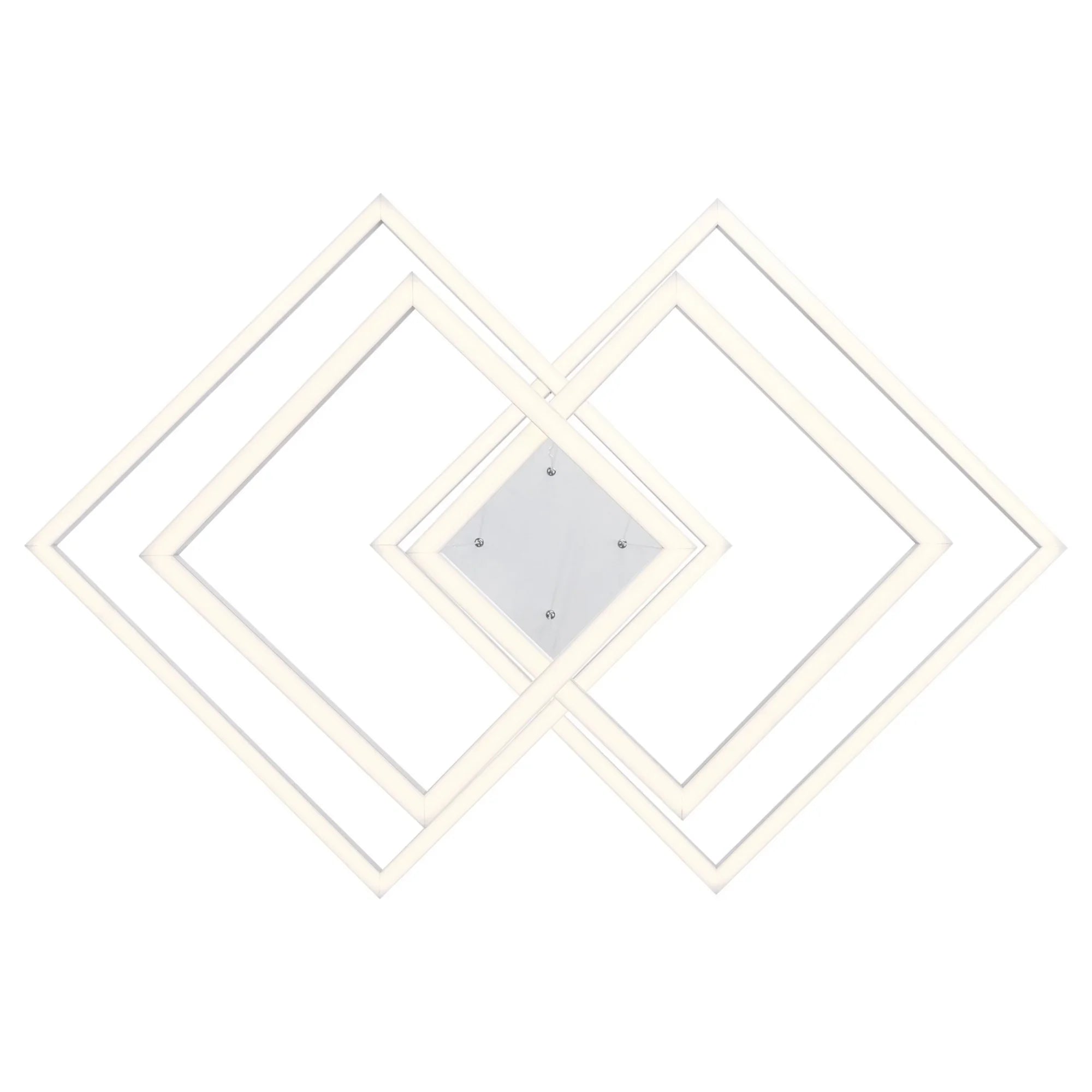 Squared 31" LED Pendant, White Finish - Bees Lighting