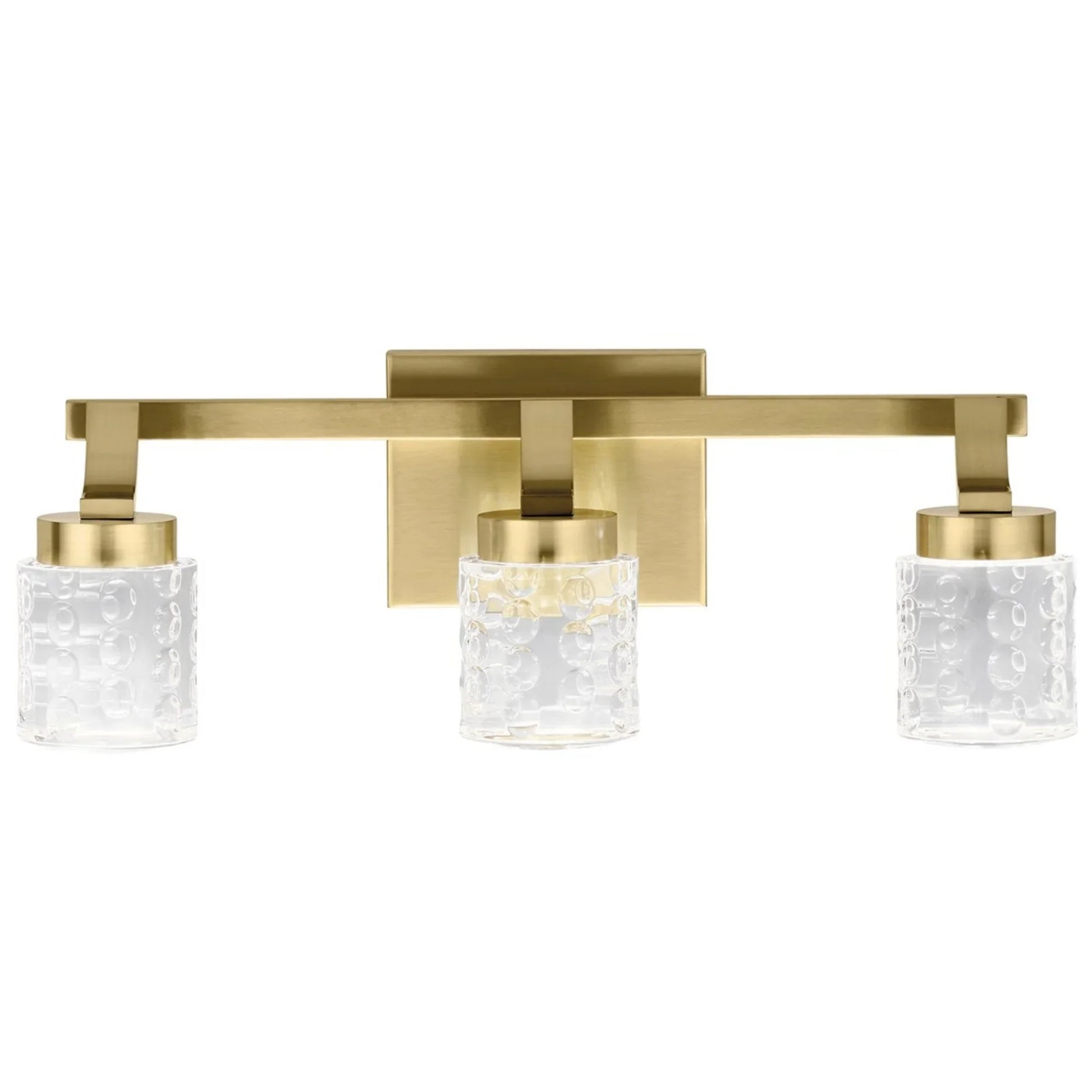 Rene 19" LED Bath Vanity Light, Champagne Gold Finish - Bees Lighting