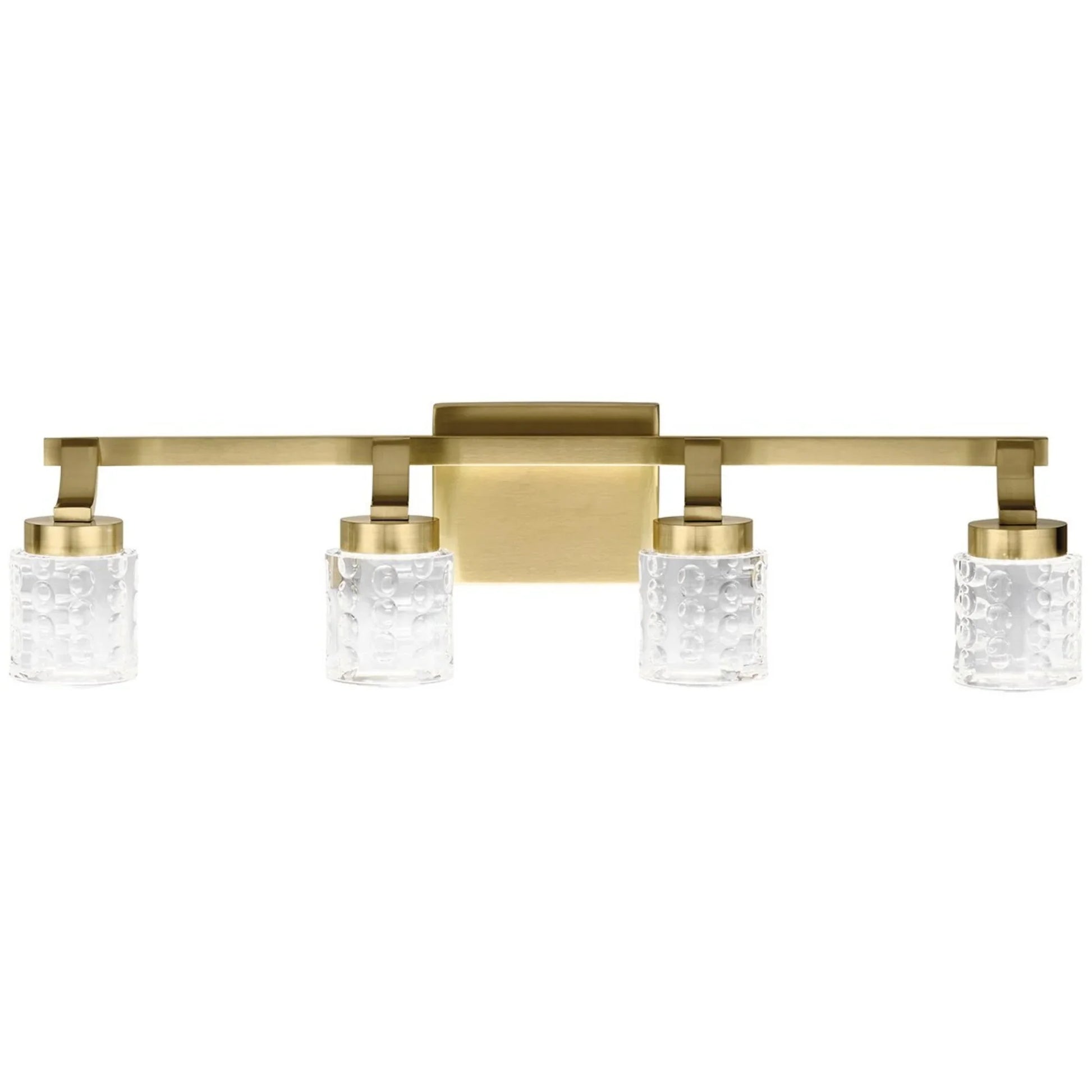 Rene 28" LED Bath Vanity Light, Champagne Gold Finish - Bees Lighting