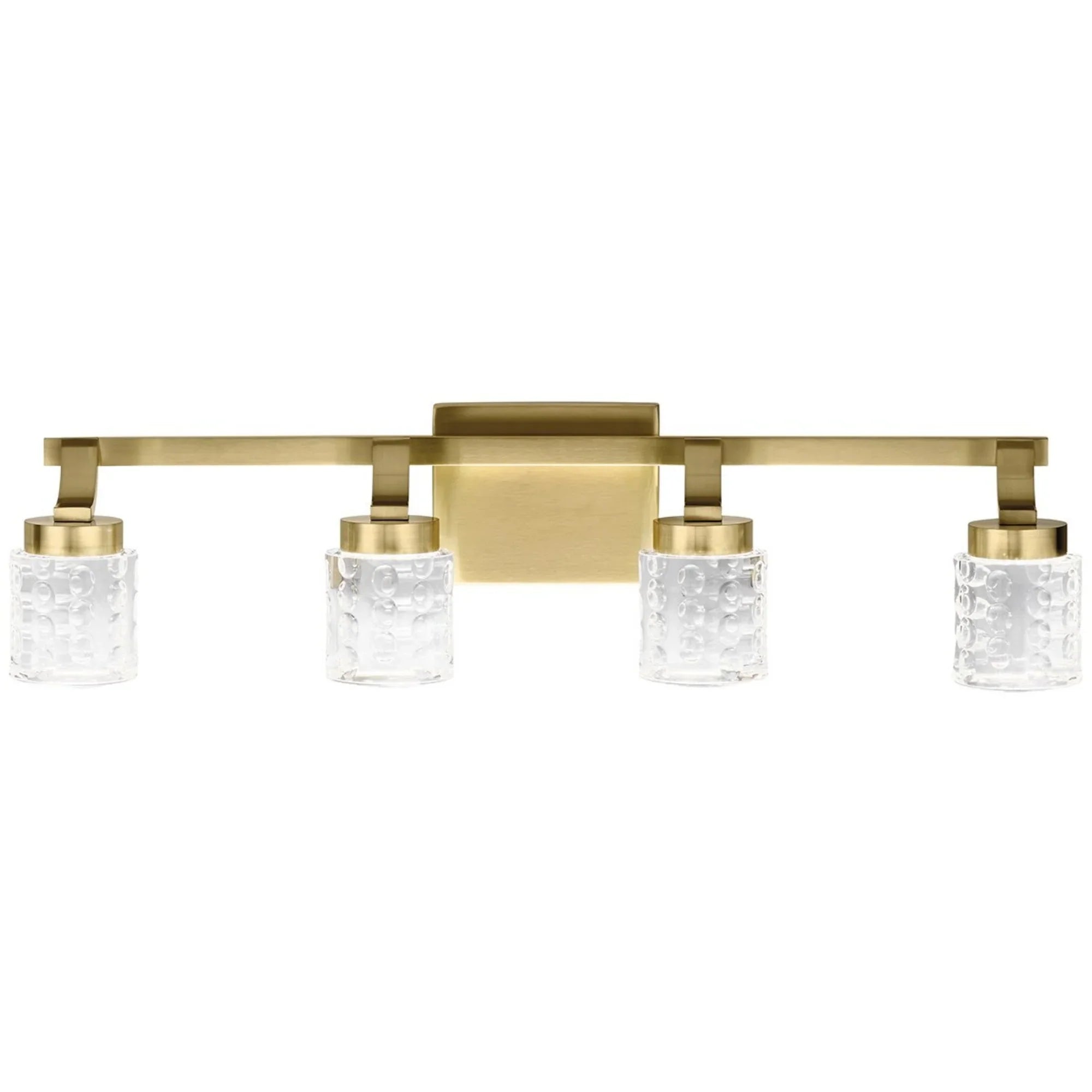 Rene 28" LED Bath Vanity Light, Champagne Gold Finish - Bees Lighting